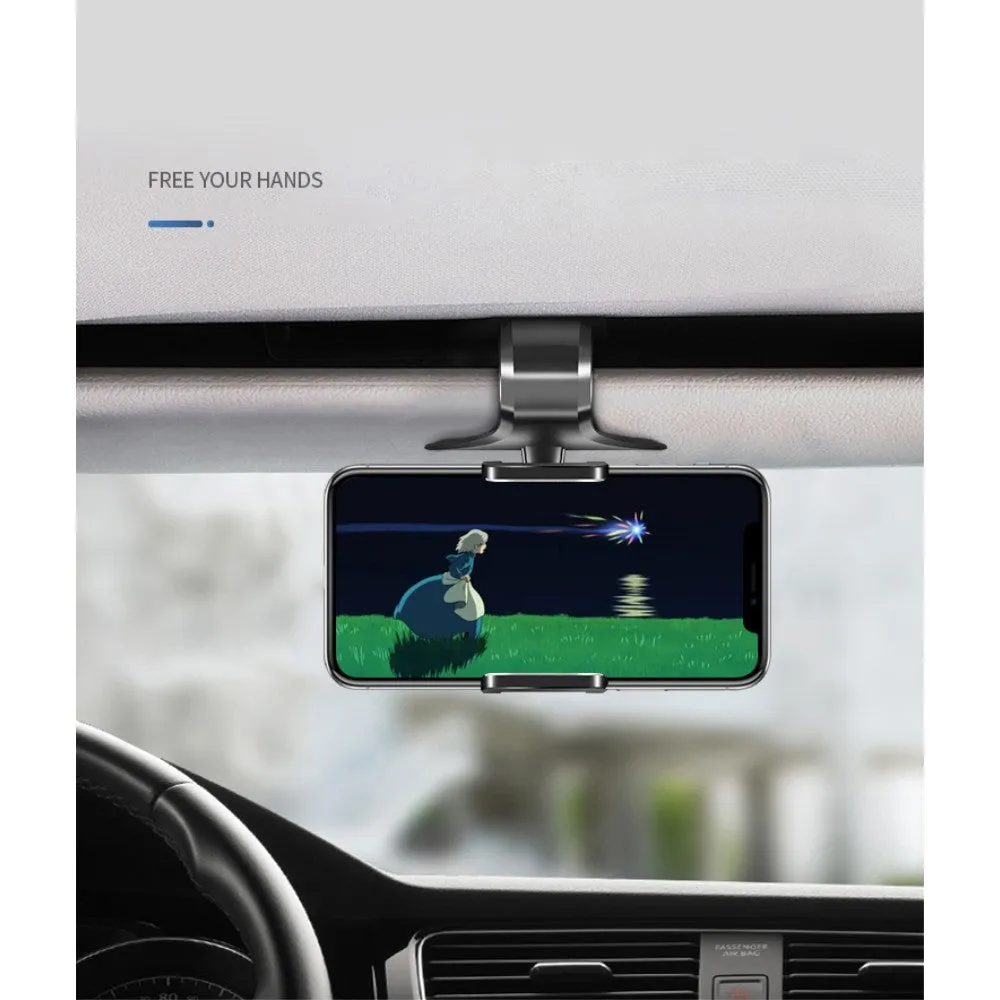 3 in 1 Car GPS Smartphone Holder: Dashboard / Visor Clamp   AC Grid Clip for Sharp Z3 - Black