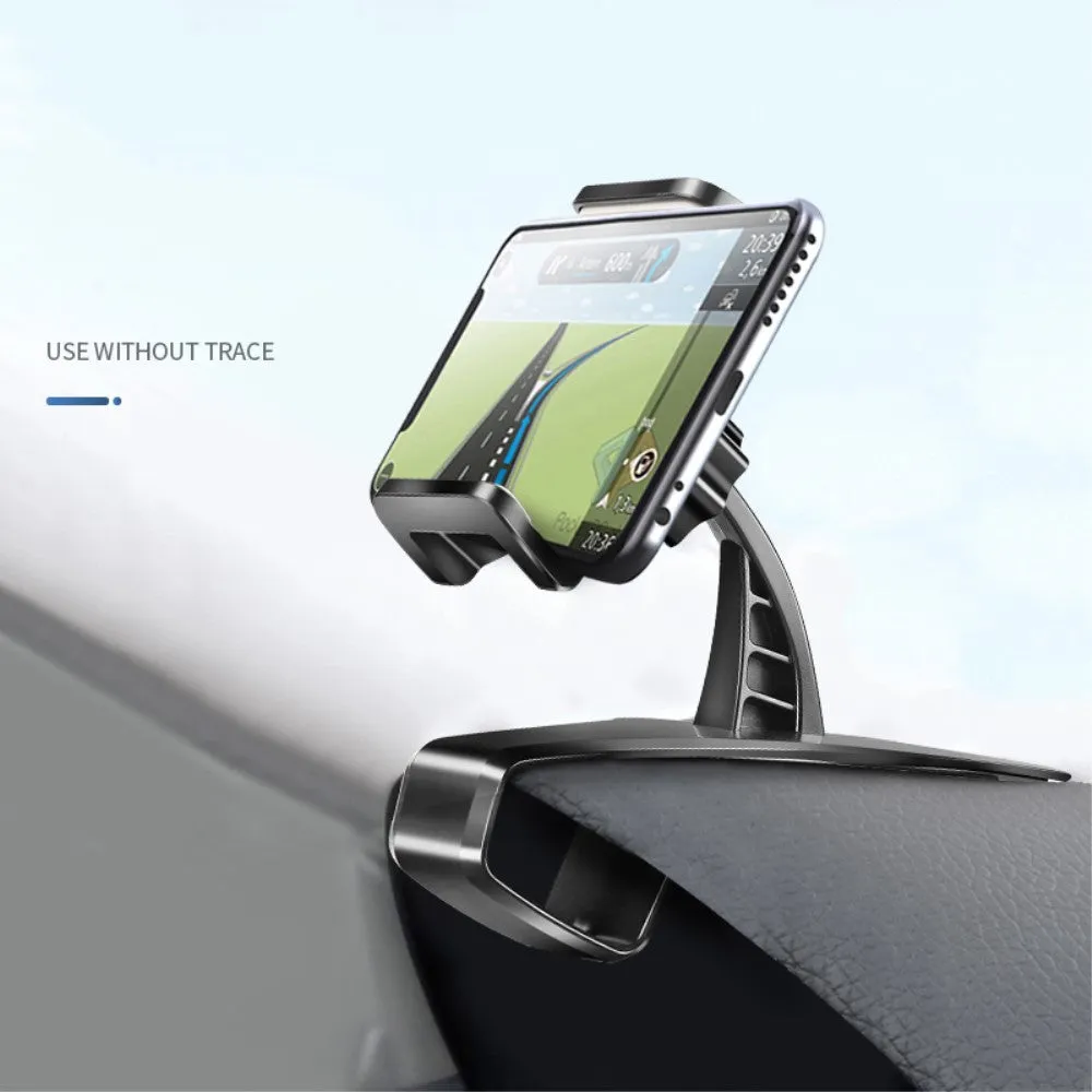 3 in 1 Car GPS Smartphone Holder: Dashboard / Visor Clamp   AC Grid Clip for Sharp Z3 - Black