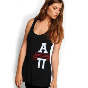 Alpha Omicron Pi Printed Flowy Bella Tank - Bella B8800 - CAD