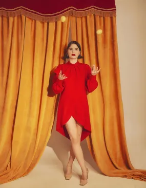 Amaryllis Asymmetric Dress