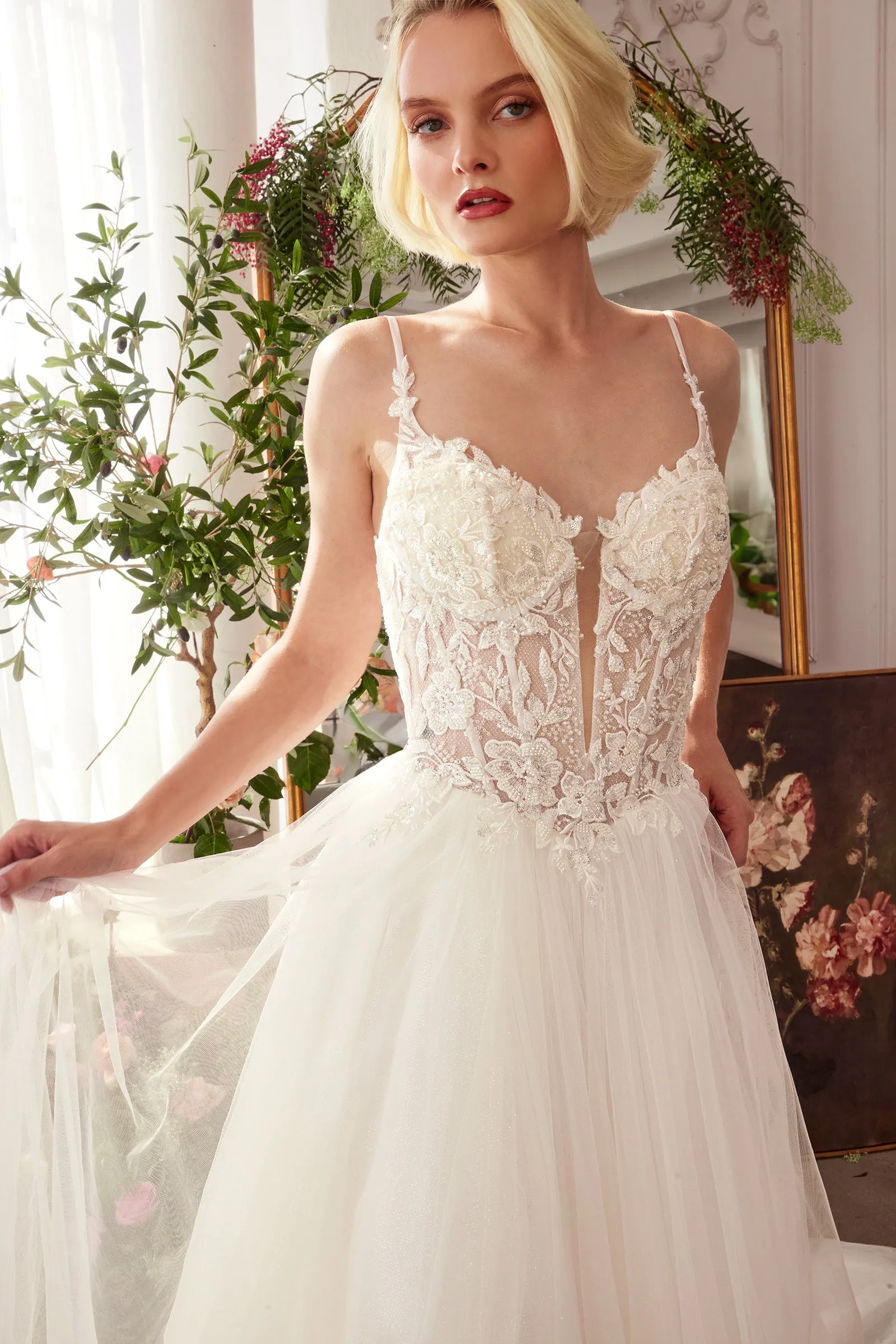 ANDREA & LEO WL029 Lace & Tulle Bridal Ball Gown