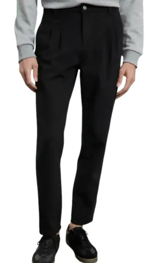 Balloon Fit Gabardine Trousers with Pockets