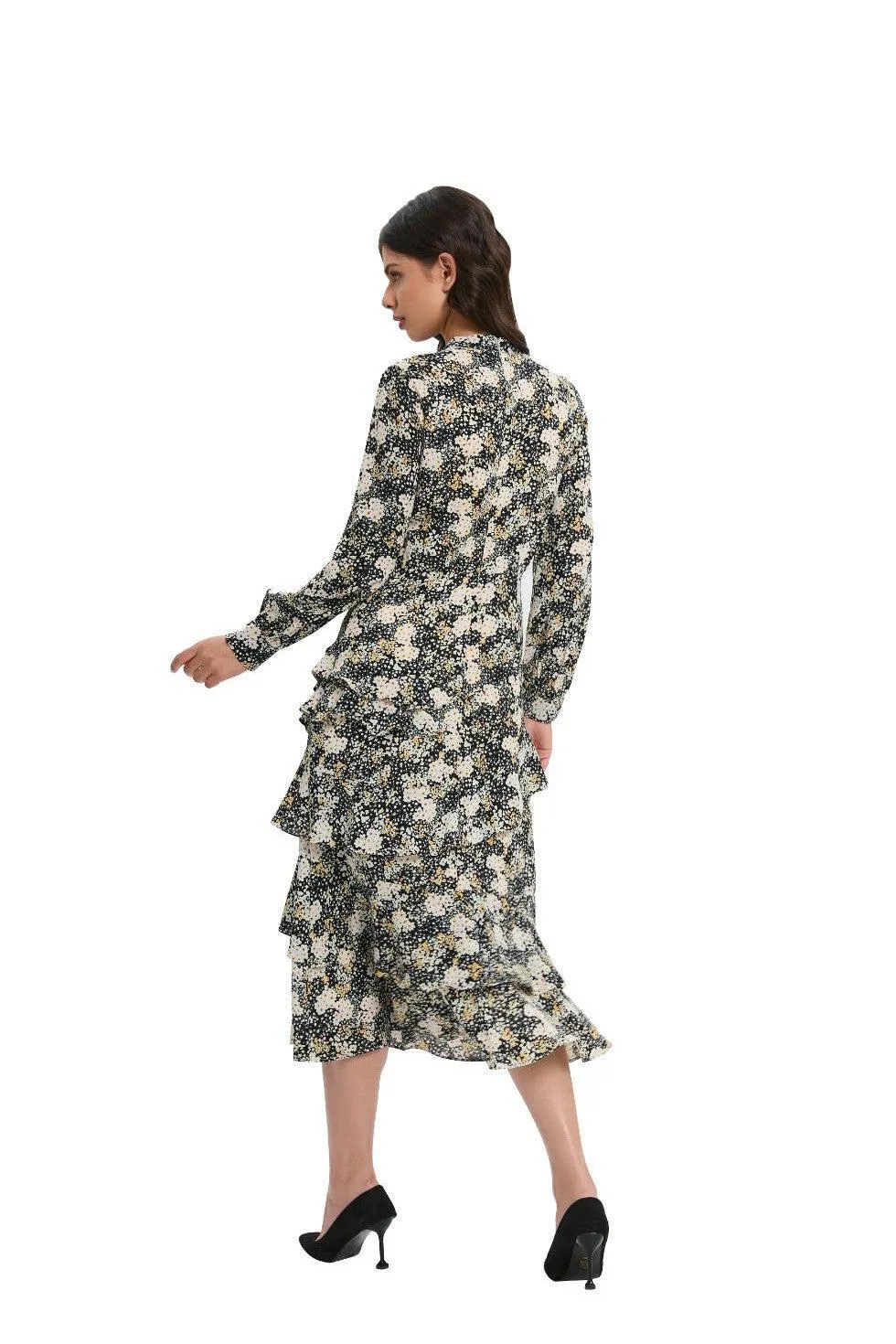 BLOSSOM LAYERED MIDI DRESS