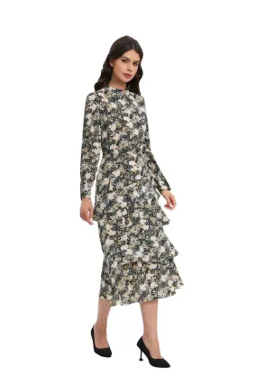 BLOSSOM LAYERED MIDI DRESS
