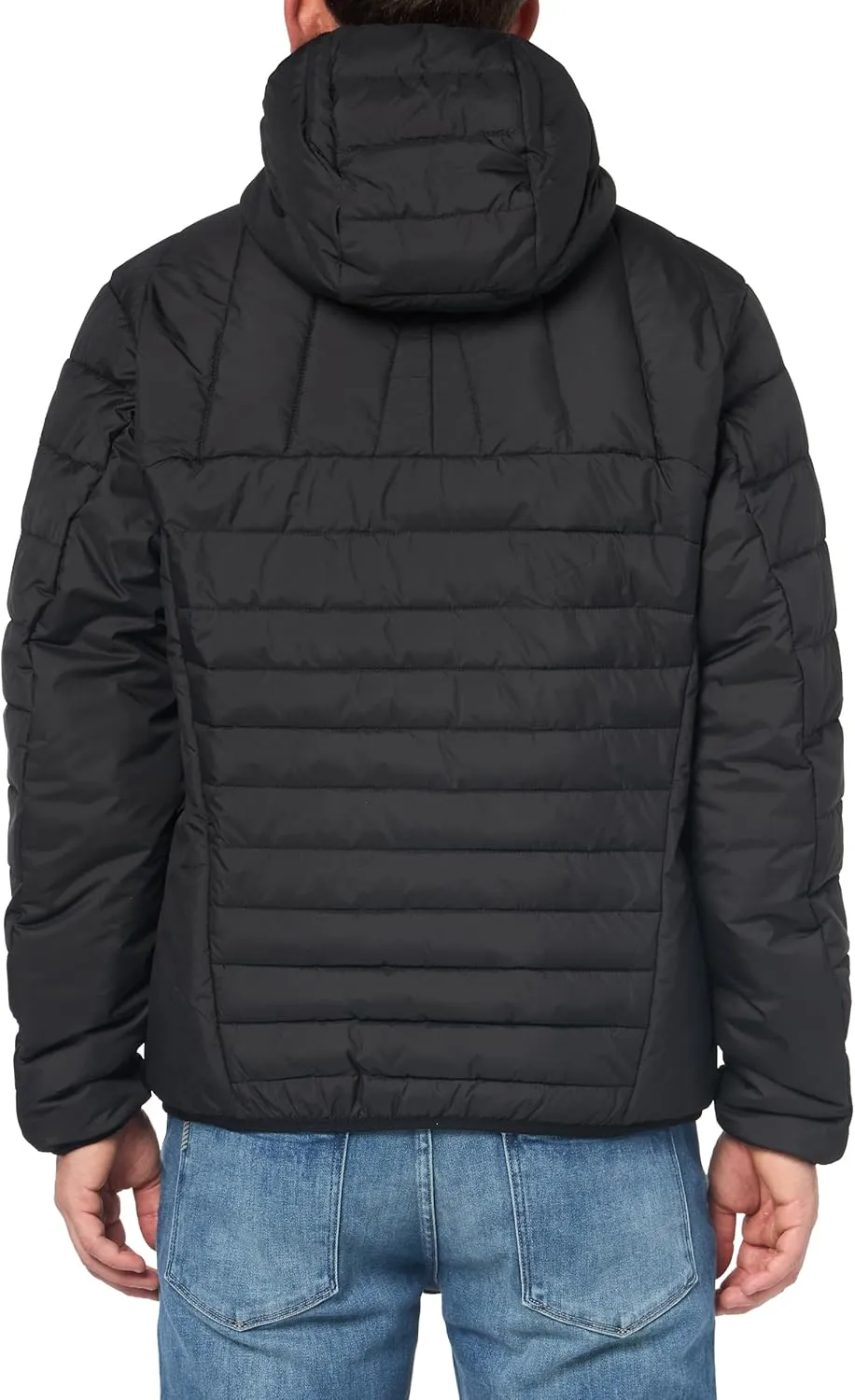BOSS Men's Lightweight Hooded Puffer Jacket