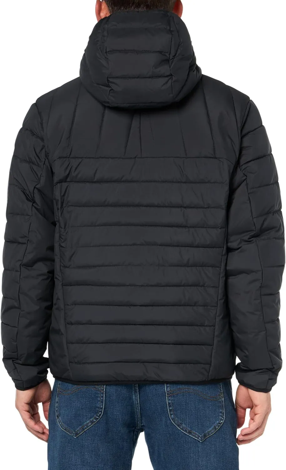 BOSS Men's Lightweight Hooded Puffer Jacket