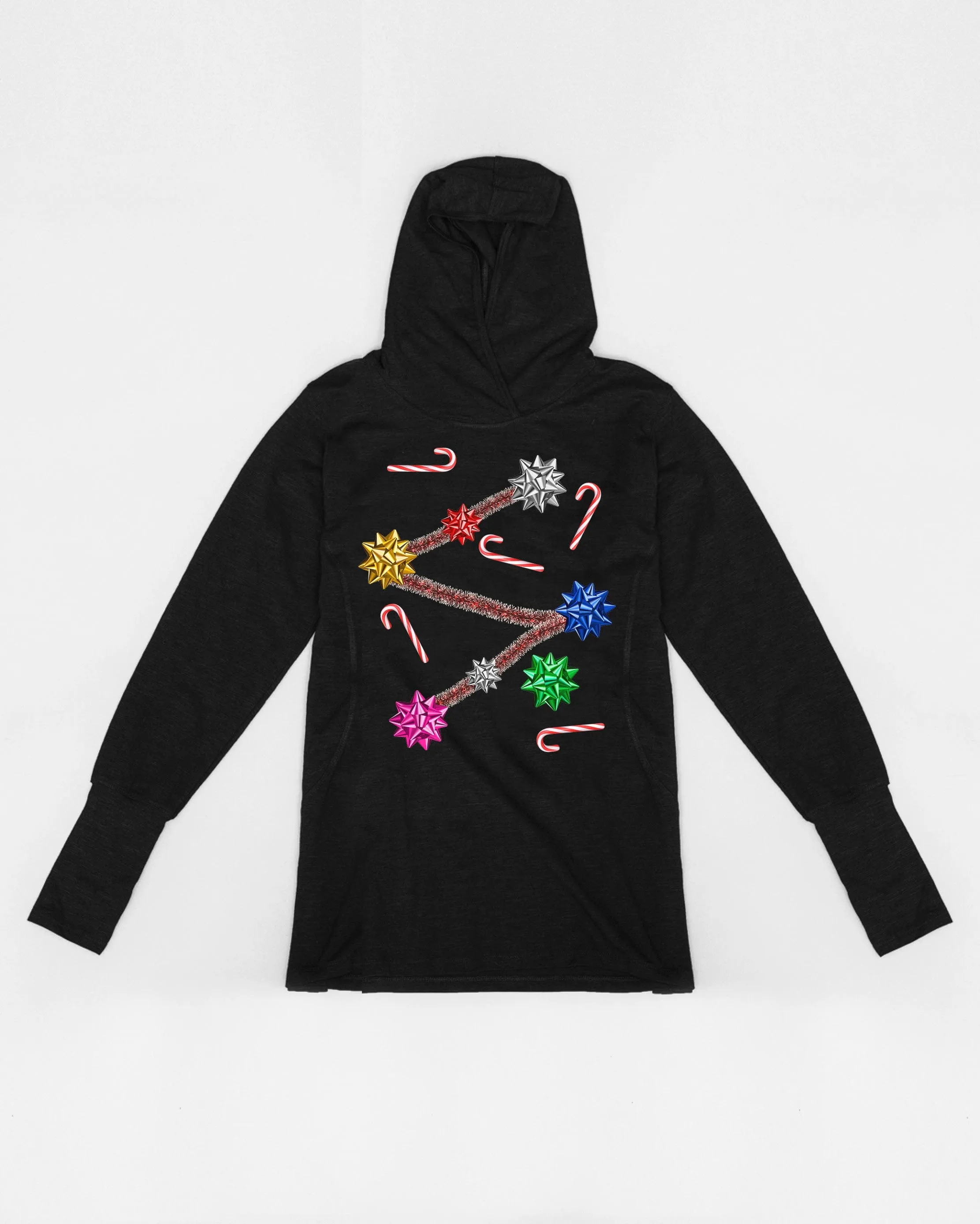 Bows and Candy Cane Christmas Sweater