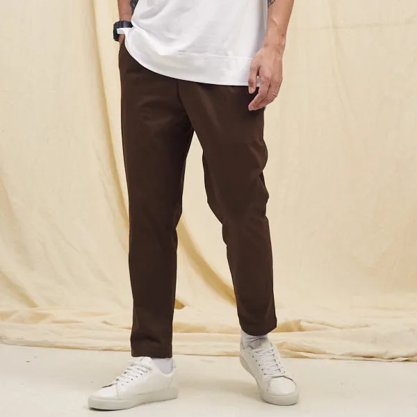 Boysnextdoor Tapered Cropped Chino Pants Brown