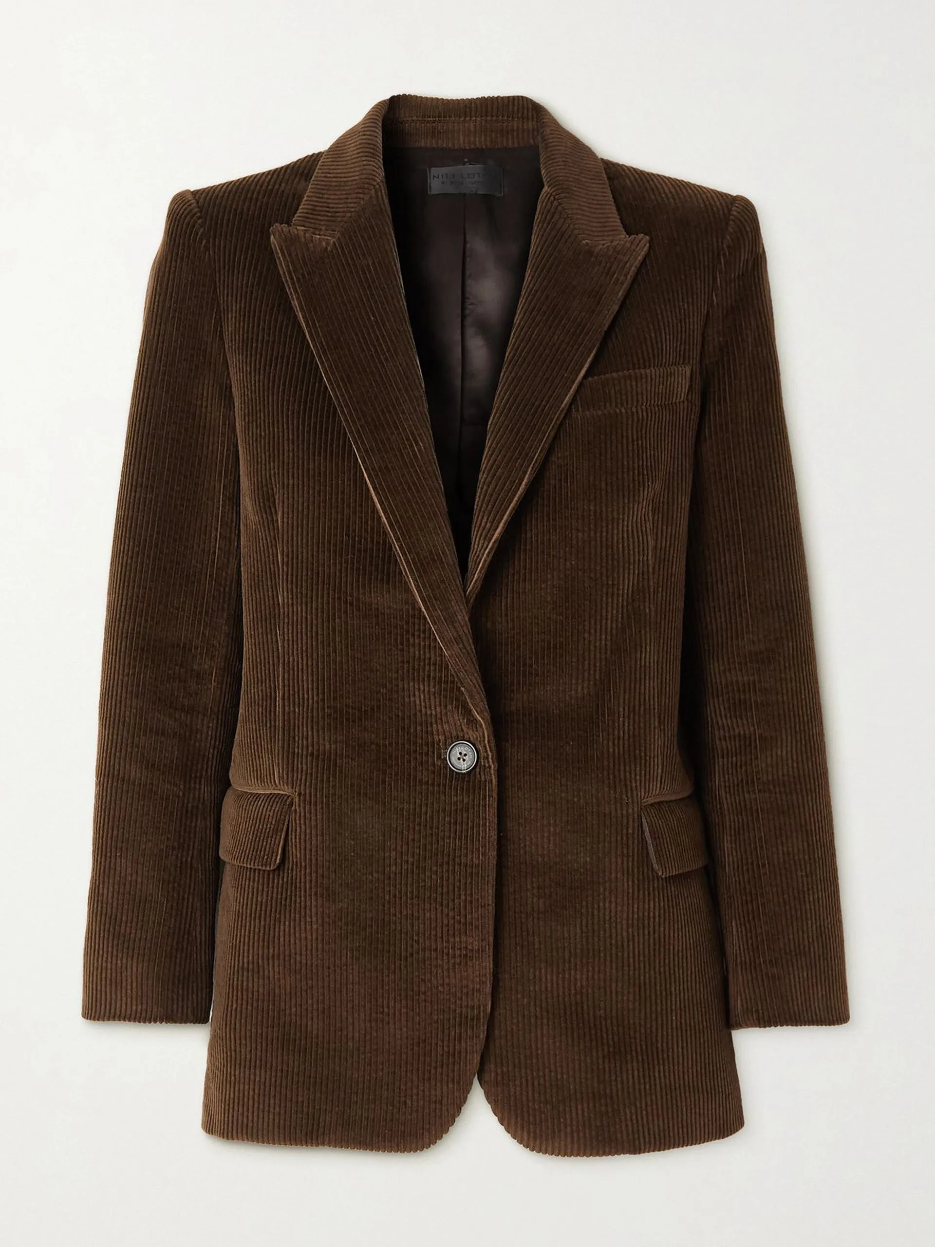 Brown corduroy blazer