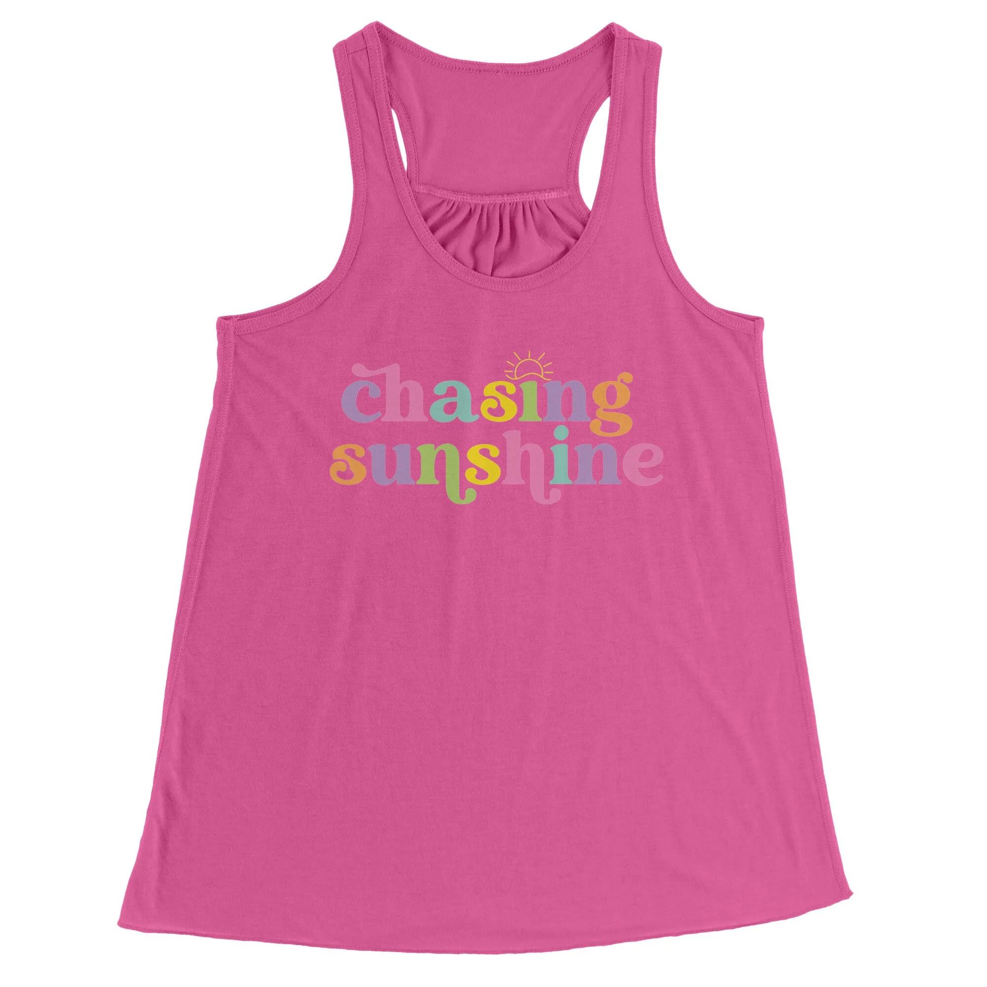 Chasing Sunshine Women's Flowy Racerback Tank Top