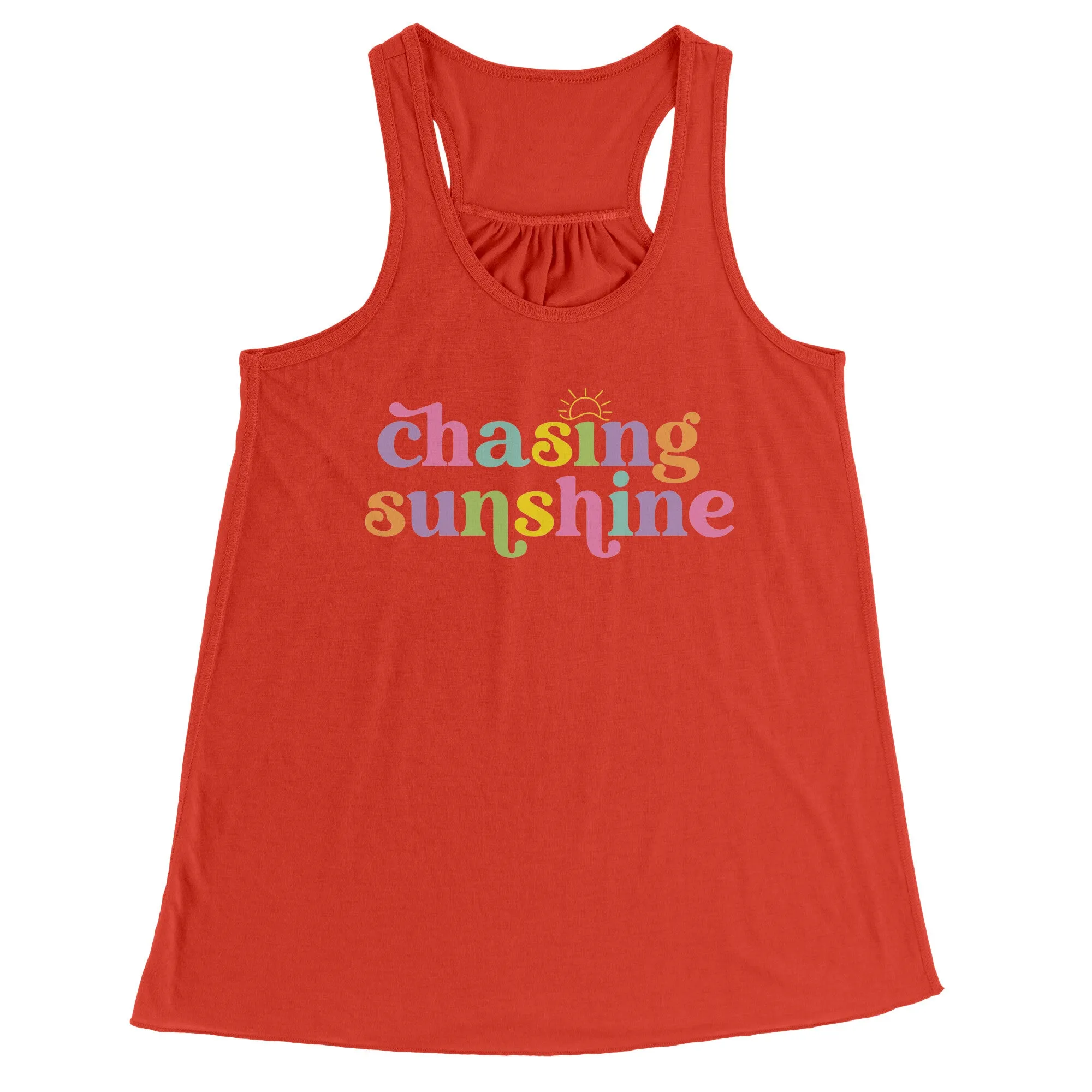 Chasing Sunshine Women's Flowy Racerback Tank Top
