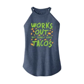 Clearly Loves Tacos Rocker Tank Top