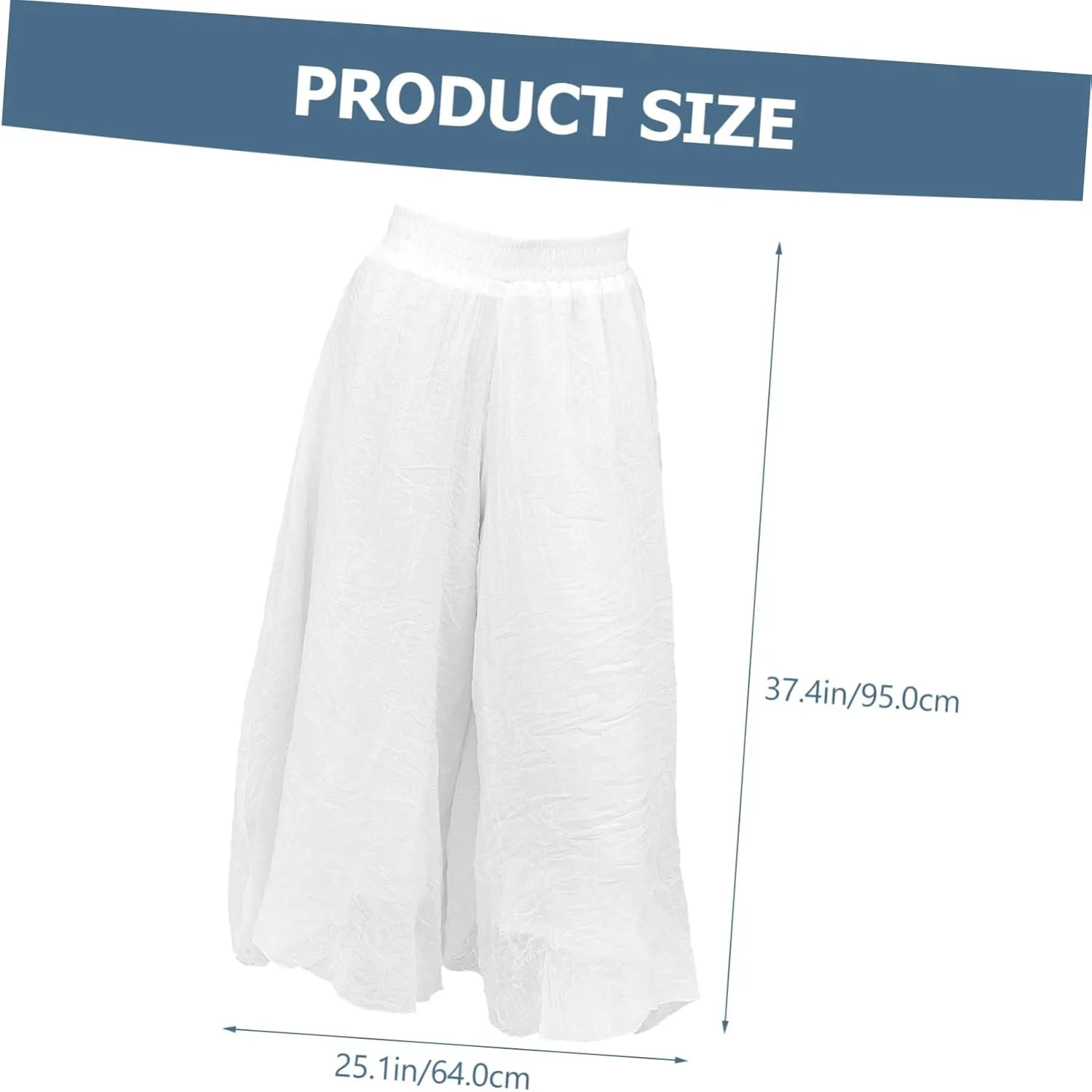 CLISPEED Women Wide Leg Pants Comfortable Loose Cotton Linen Trousers with Elastic Waistband for Yoga