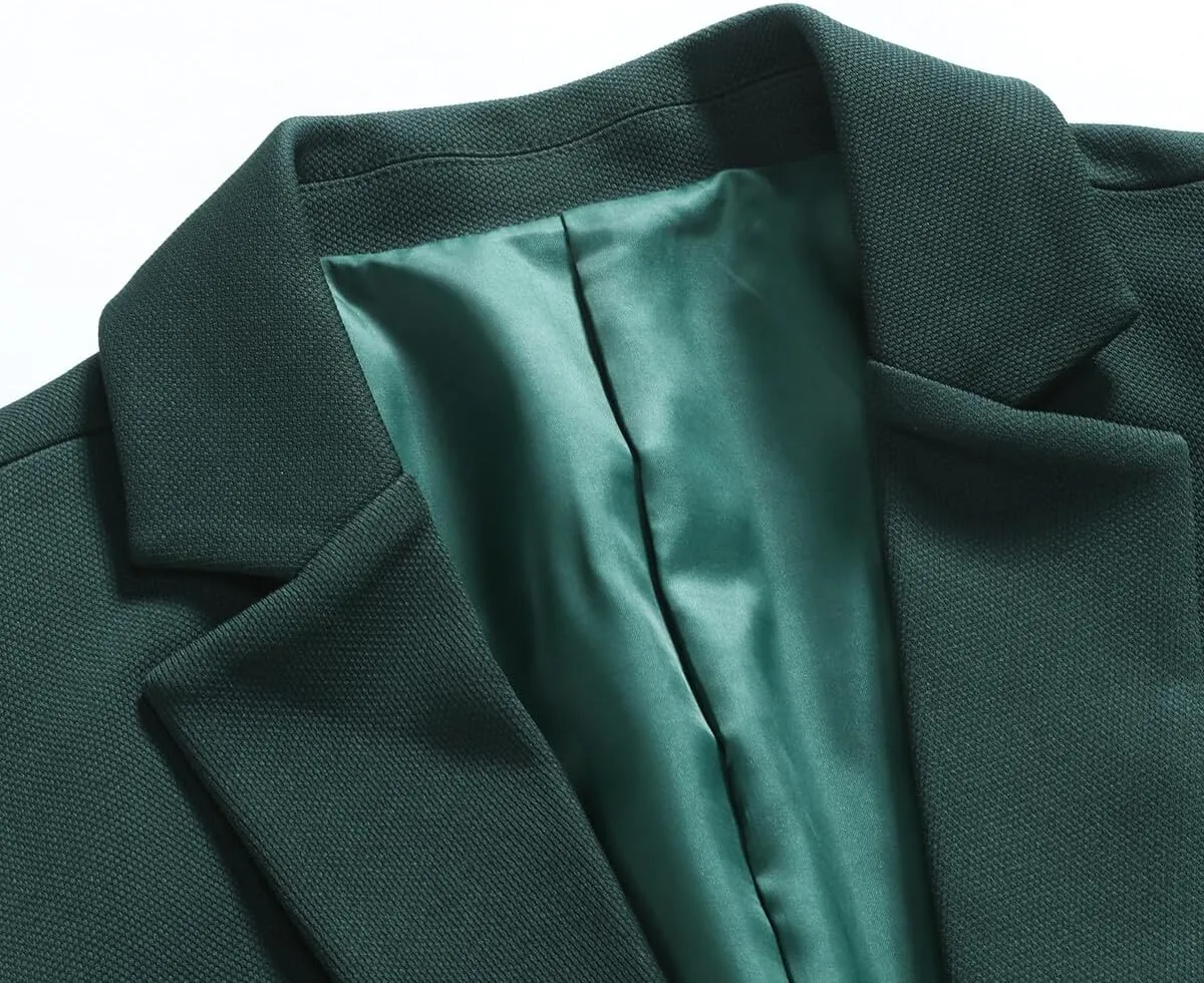 Cloudstyle Mens Casual Sport Coat 1 Button Slim Fit Suit Jacket Business Daily Blazer
