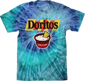 Cool Ranch Doritos Vintage Logo Tie Dye T-Shirt - Blue Jerry Tie Dye
