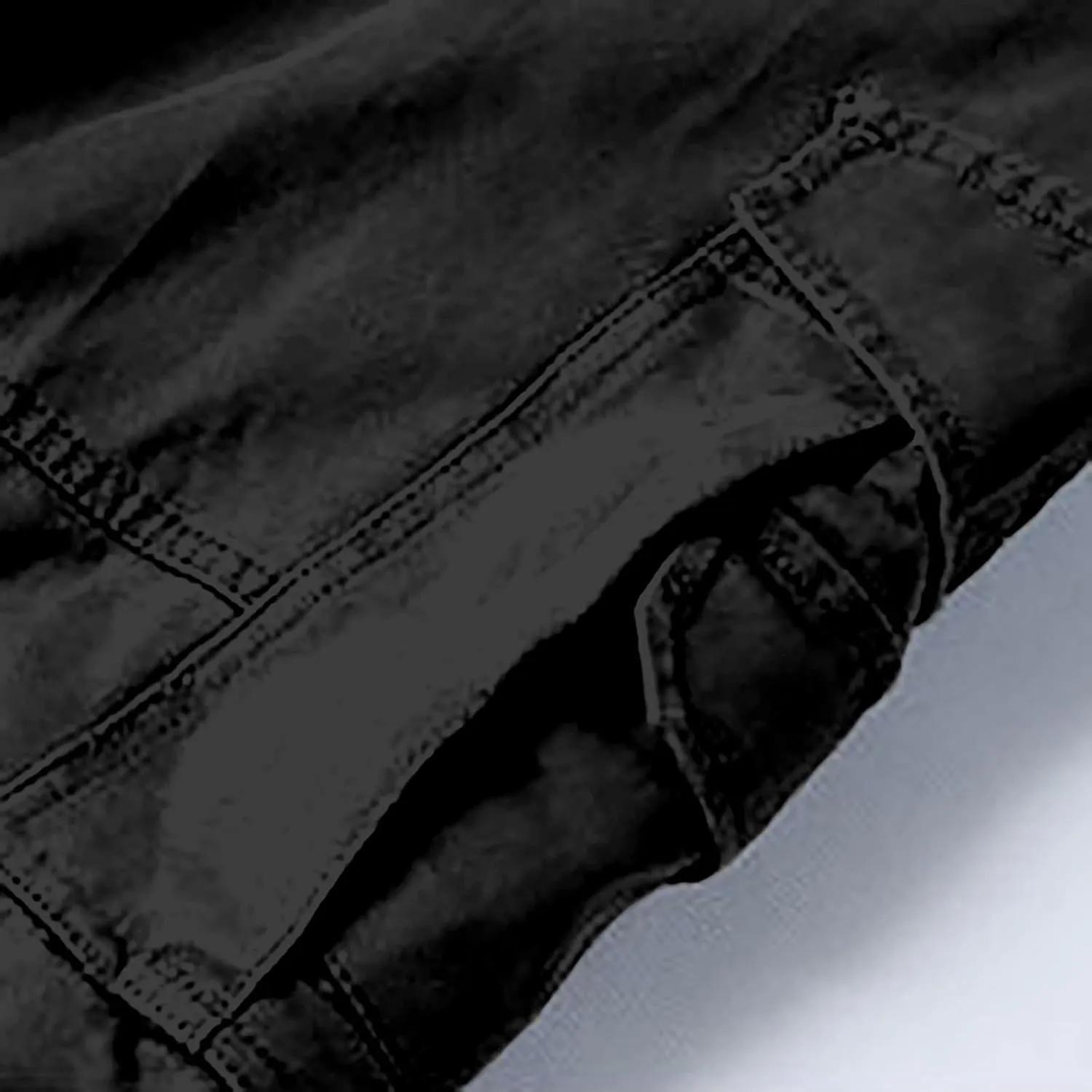 CRNTCEM Men's Parachute Cargo Pants Loose Fit Casual Hip Hop Streetwear Pant Wide Straight Leg Outdoor Hiking Workout Trouser