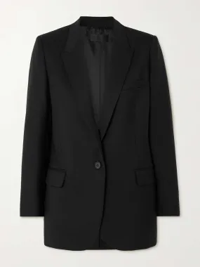Diane stretch-wool twill blazer