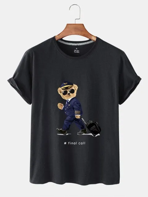 Eco-Friendly Captain Bear T-shirt