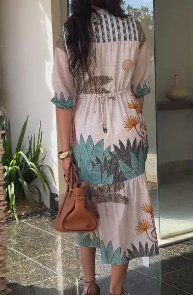 Elegant Printed Dress
