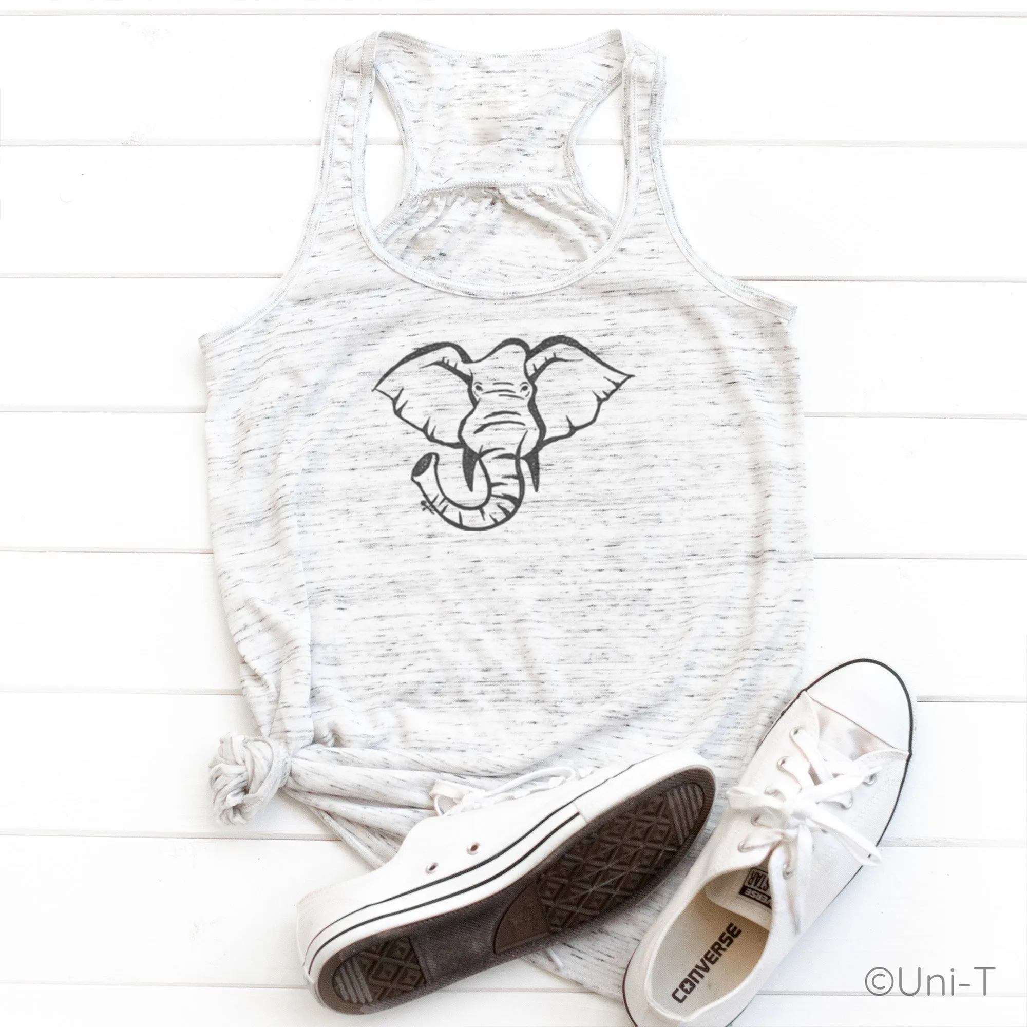 Elephant Flowy Tank Top
