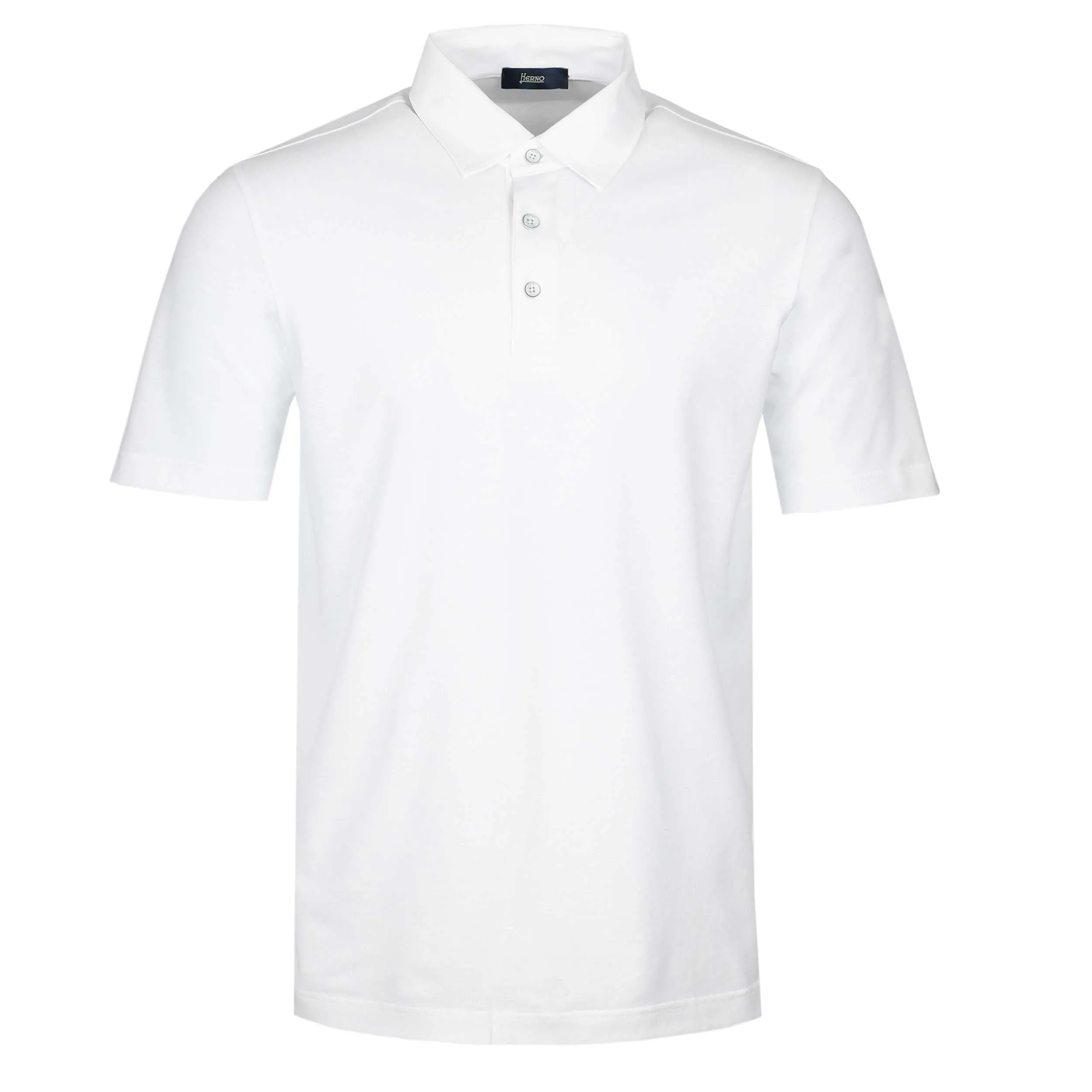 Herno M.C Jersey Polo Shirt in White