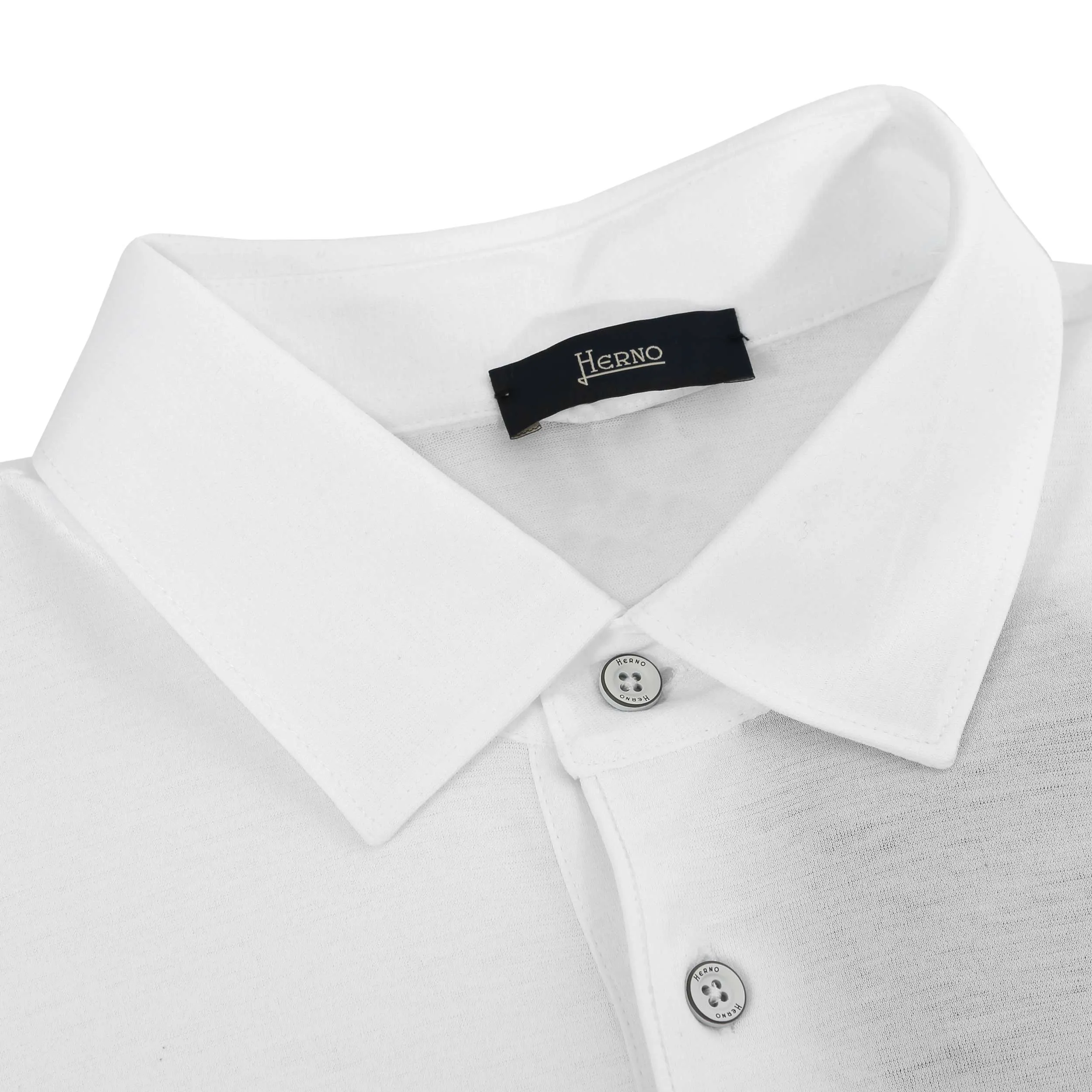 Herno M.C Jersey Polo Shirt in White