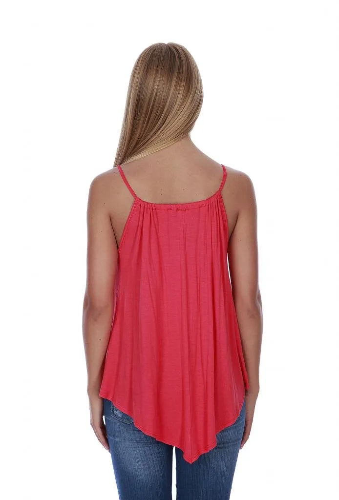 Hollywood Star Fashion Women's Flowy Full Length Solid Rayon Top