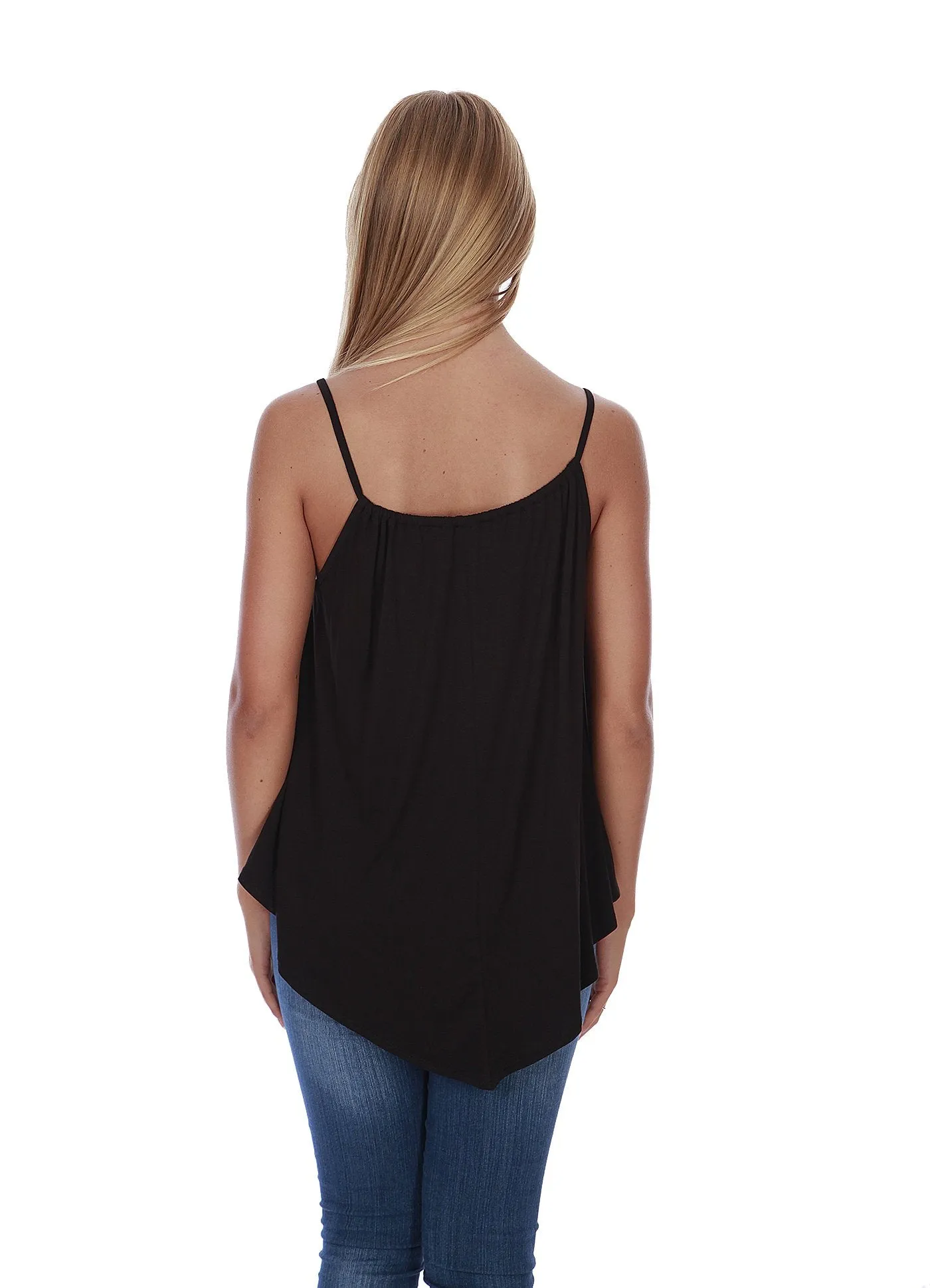 Hollywood Star Fashion Women's Flowy Full Length Solid Rayon Top