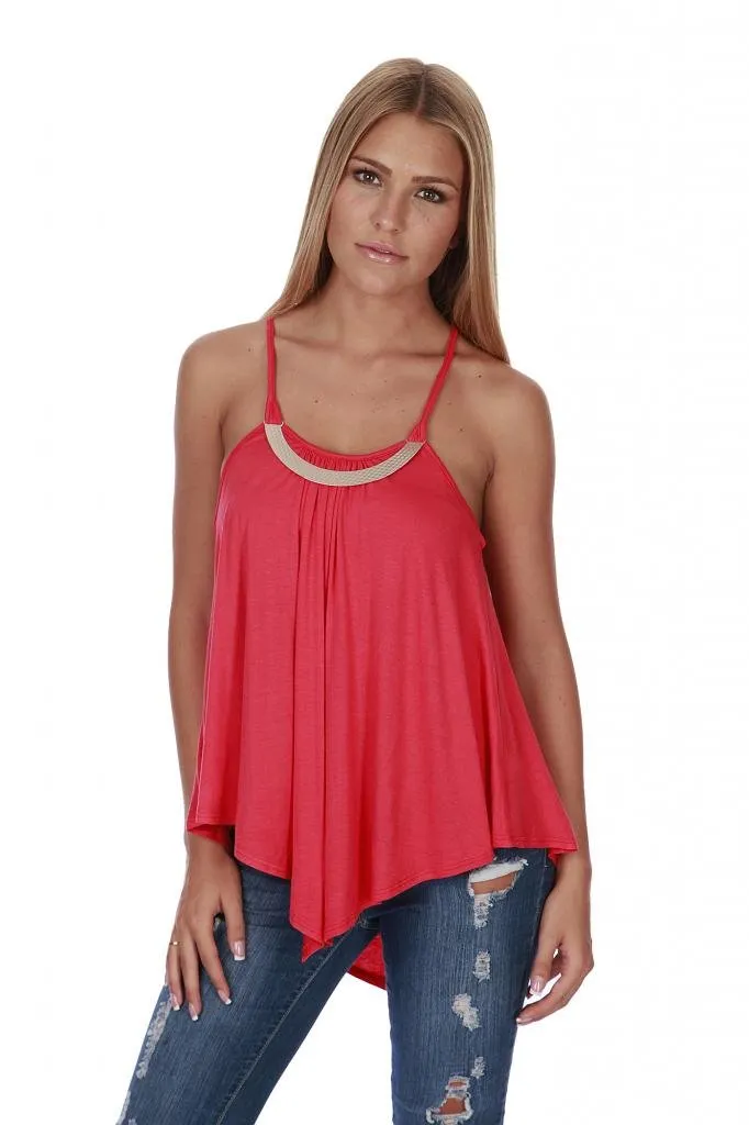 Hollywood Star Fashion Women's Flowy Full Length Solid Rayon Top