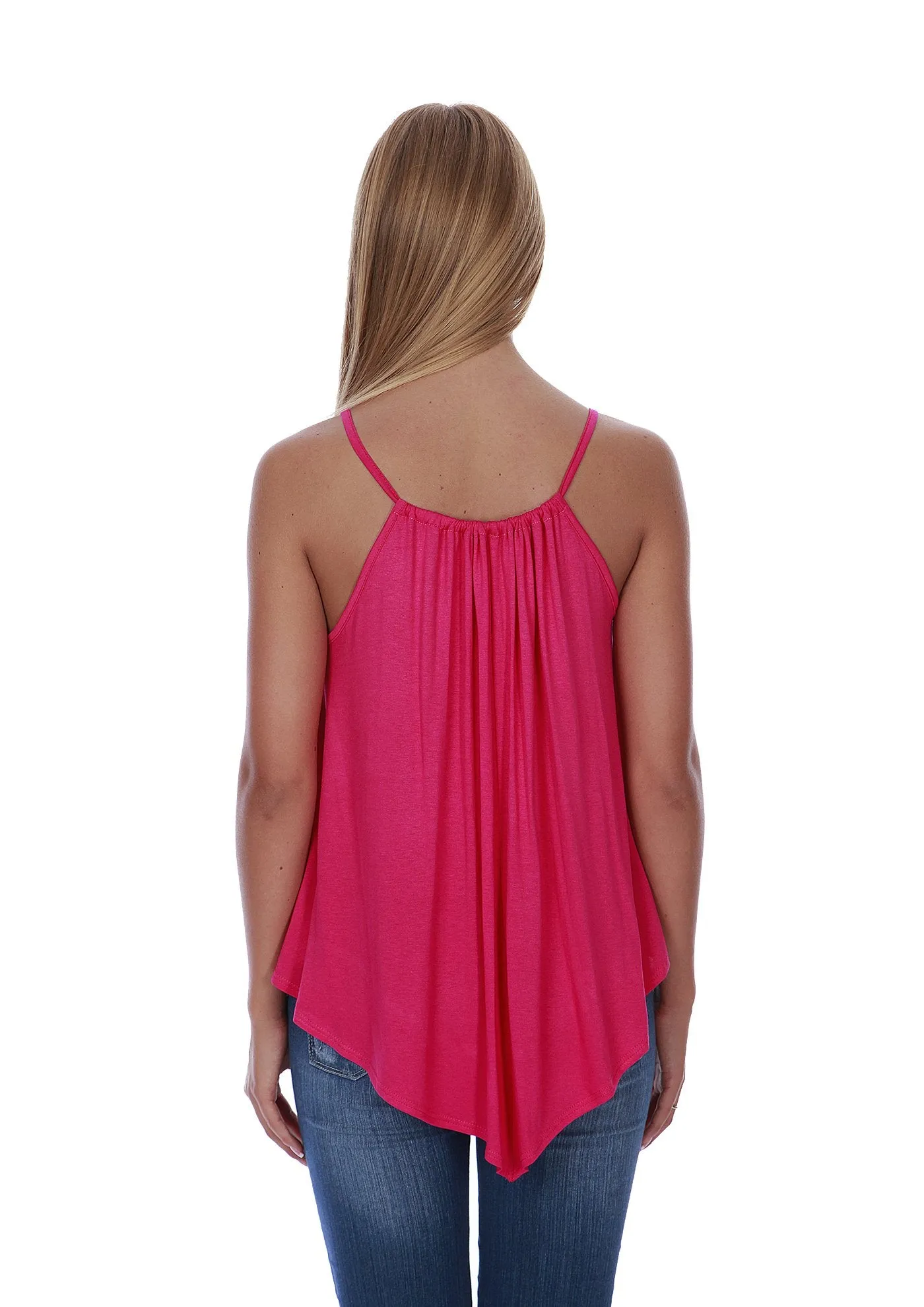 Hollywood Star Fashion Women's Flowy Full Length Solid Rayon Top