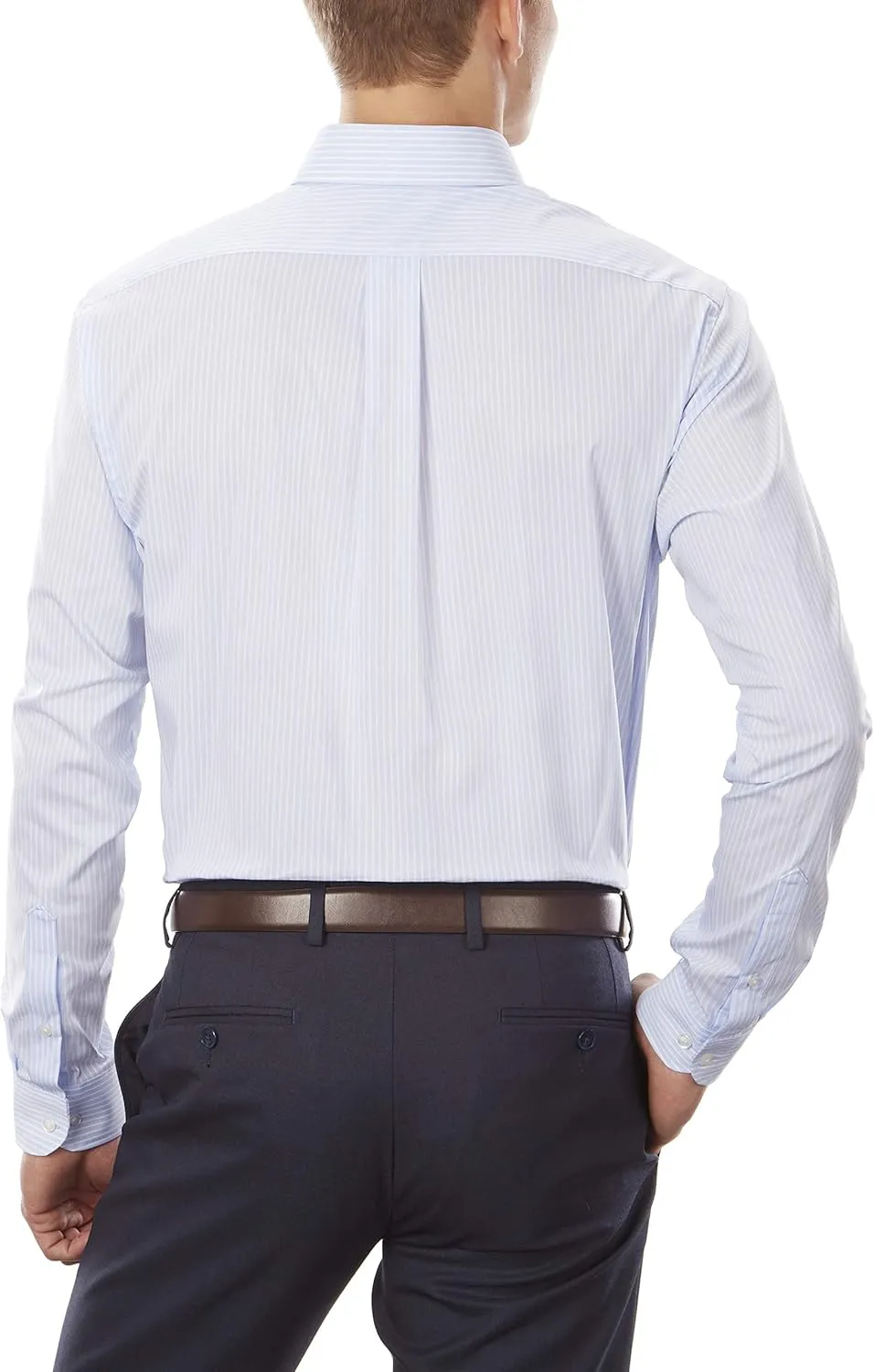IZOD Men's Dress Shirt Slim Fit Stretch Cool FX Cooling Collar Stripe
