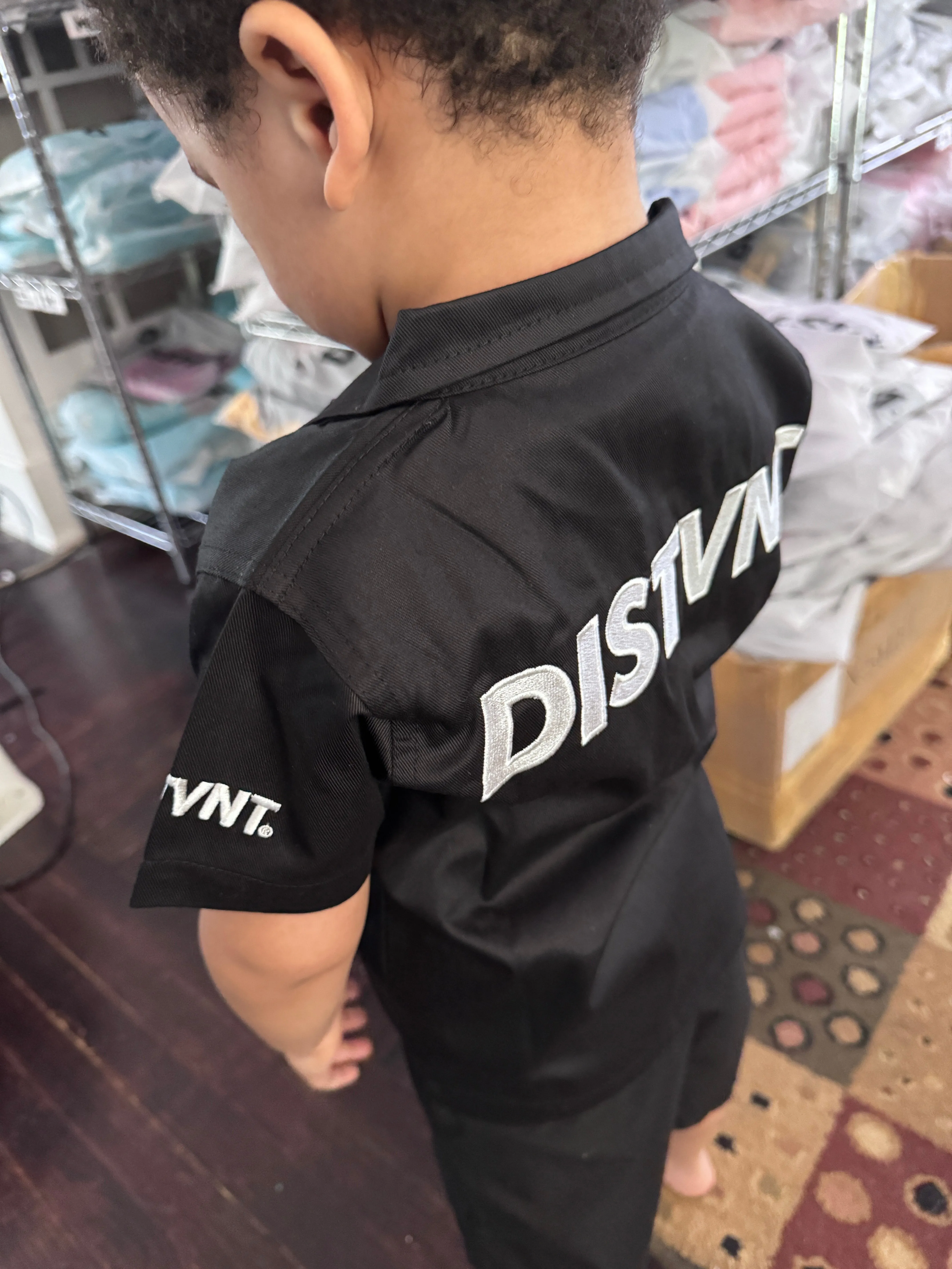 Kids Zip-Up Work Shirt