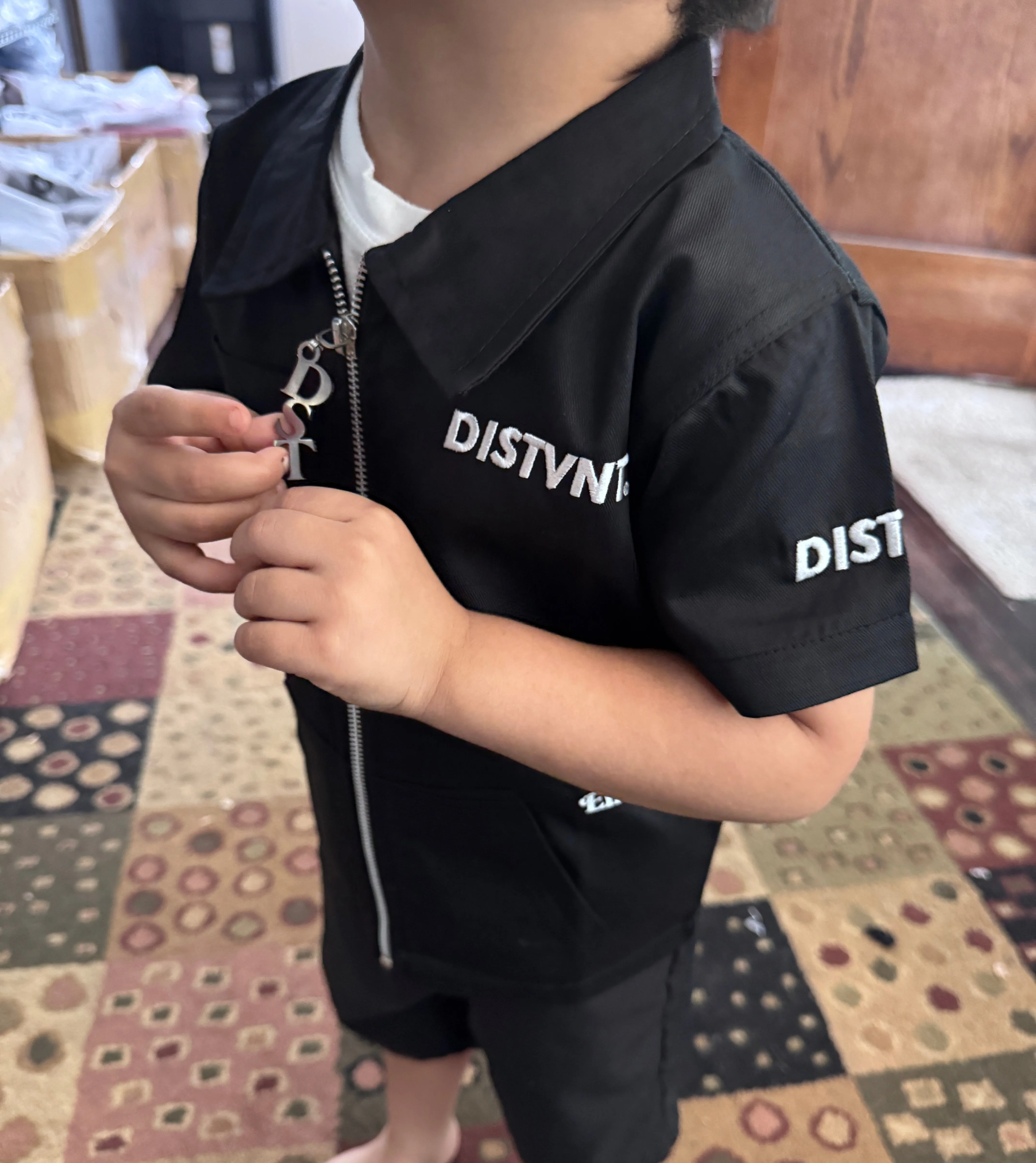 Kids Zip-Up Work Shirt