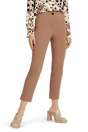 Marc Cain Collection UC 81.22 W92 Camel Cropped Trousers