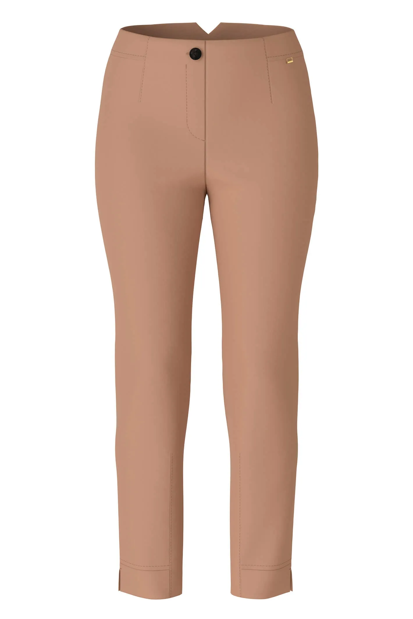 Marc Cain Collection UC 81.22 W92 Camel Cropped Trousers