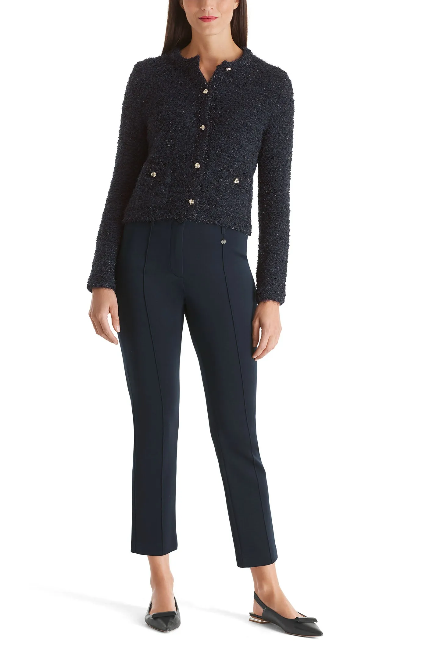 Marc Cain Pants Sydney Pencil Trousers Navy  P 81.11 J35 394