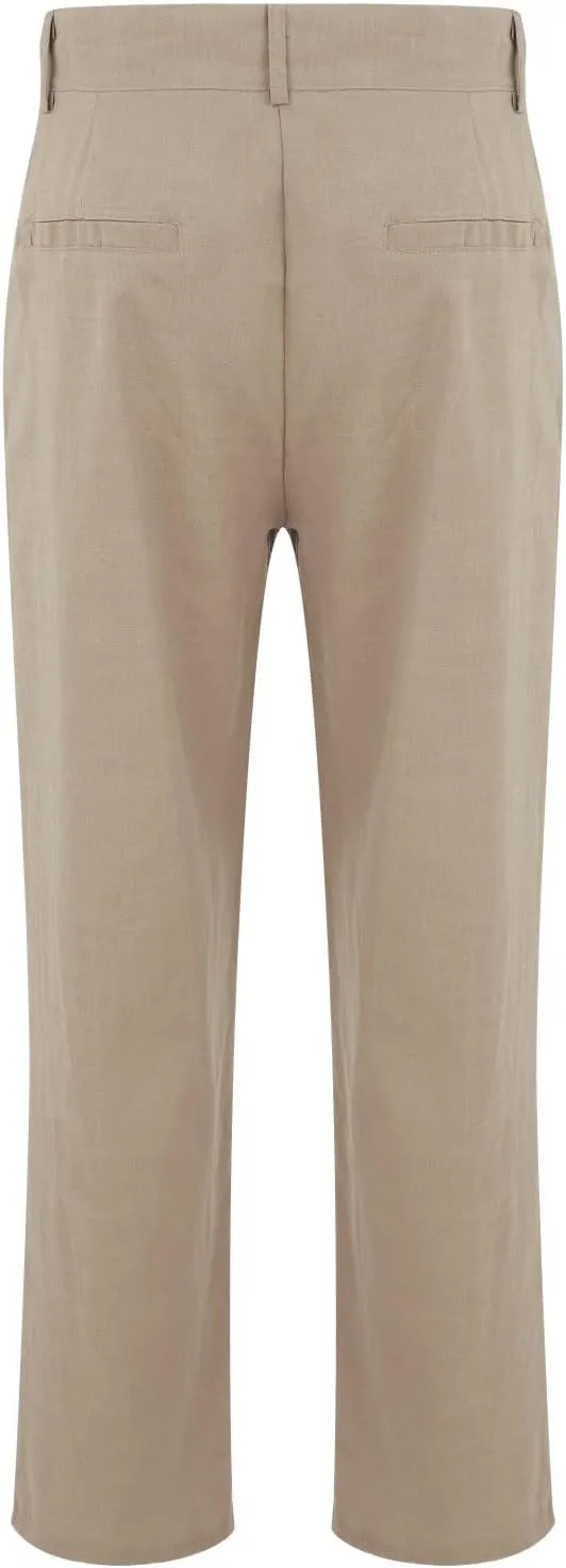 Men Formal Suit Pants Slanted Pocket Straight Wide Leg Loose Comfy Casual Trousers Business Office Party Work Pants
