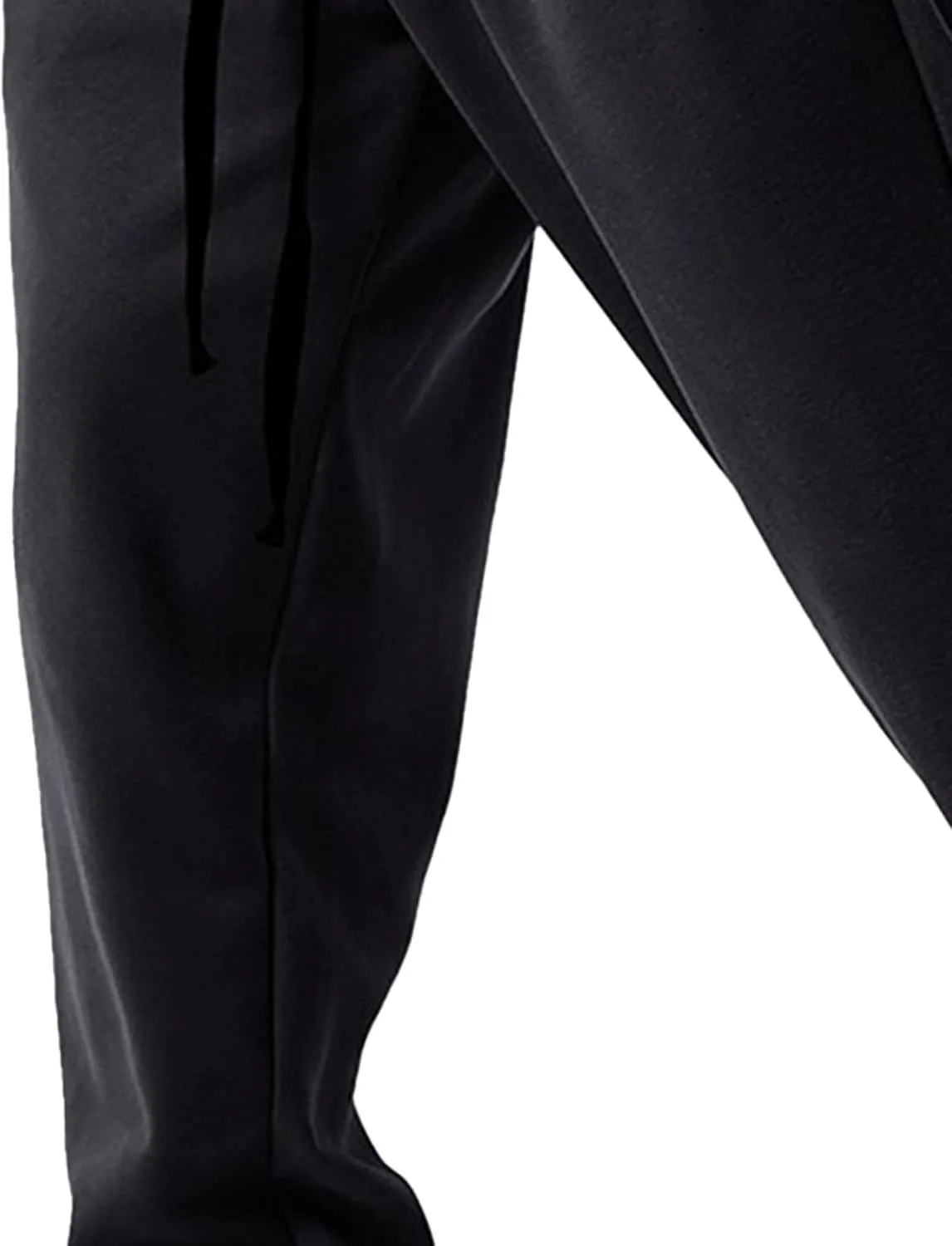 Men's Loose-Fit Gym Sweatpants Workout Jogger Open Bottom Pants Comfortable Breath Sports Trousers