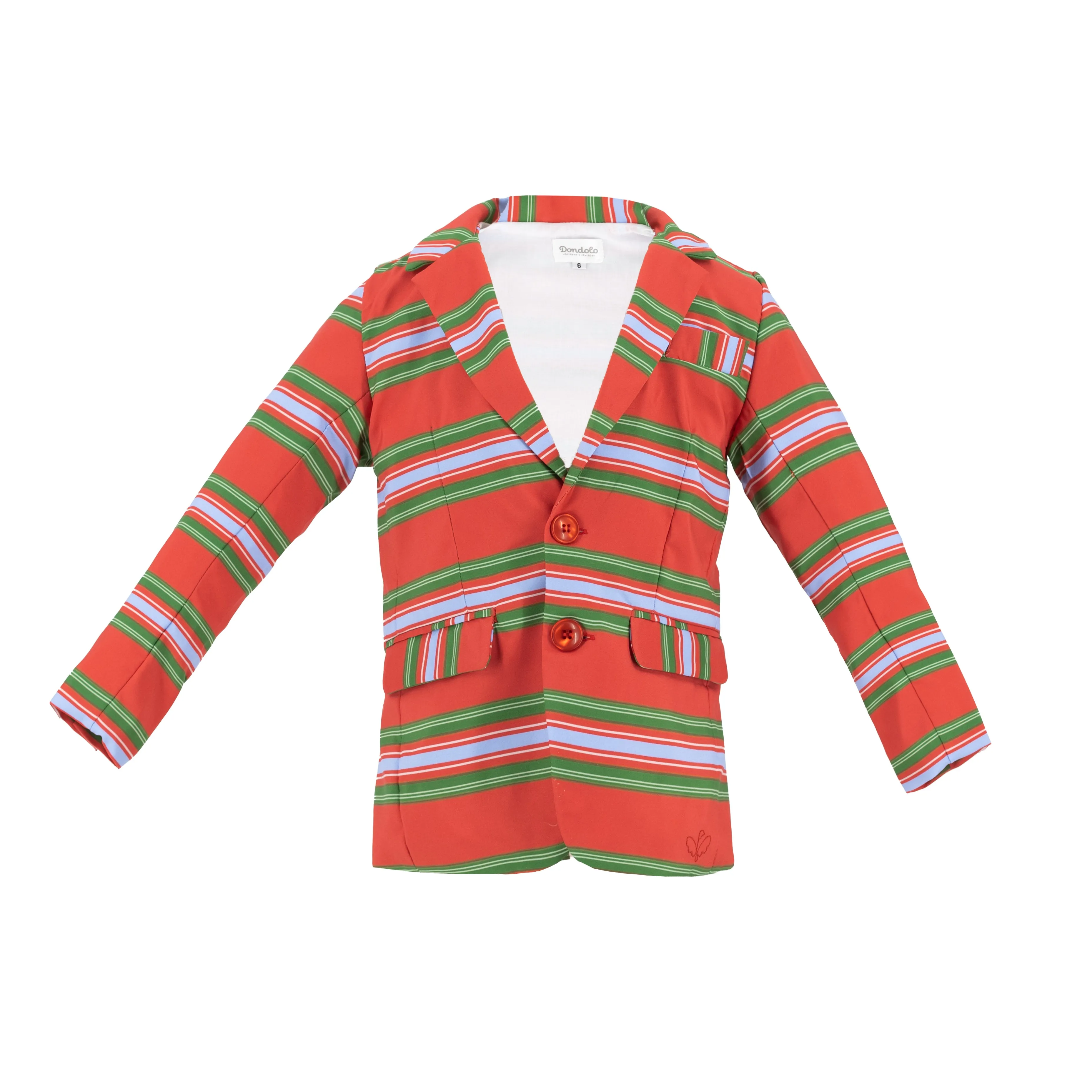 Merry Boy Blazer - Christmas Stripe