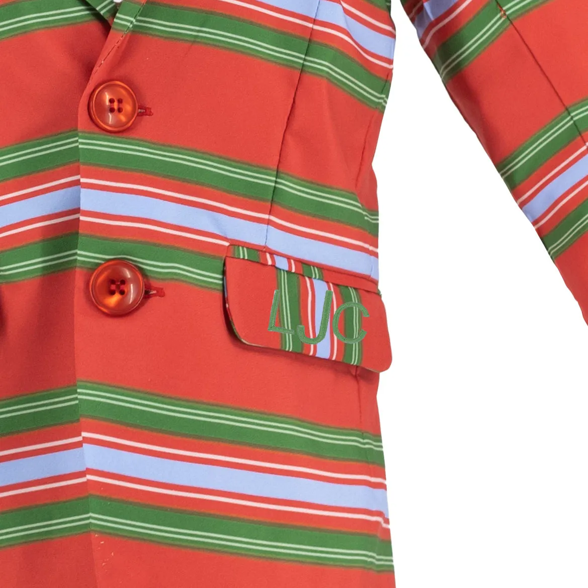 Merry Boy Blazer - Christmas Stripe