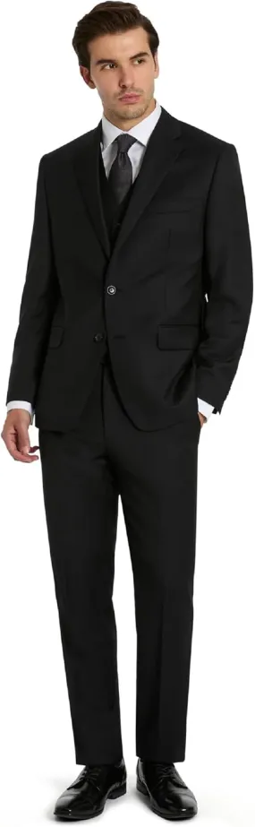 Michael Kors Men’s 3-Piece Classic Fit Suit Separates | Blazer, Vest & Pants, Perfect for Weddings, Proms & Formal Events