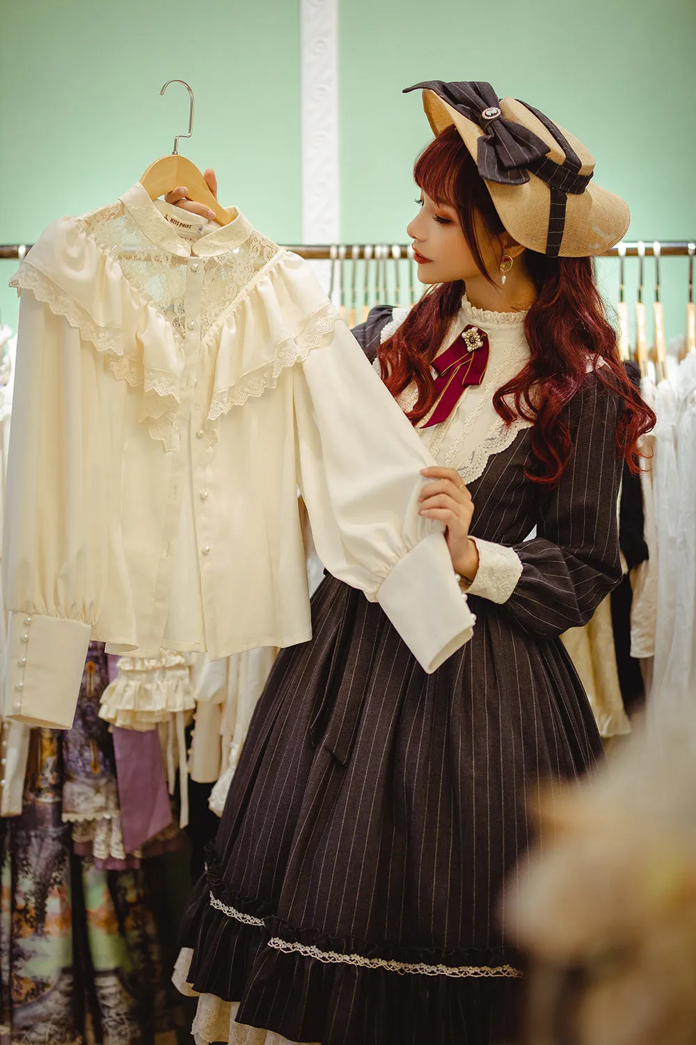 Miss point~Rose Silhouette~Vintage Classic Lolita OP