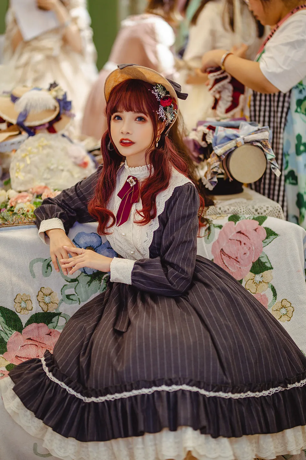 Miss point~Rose Silhouette~Vintage Classic Lolita OP