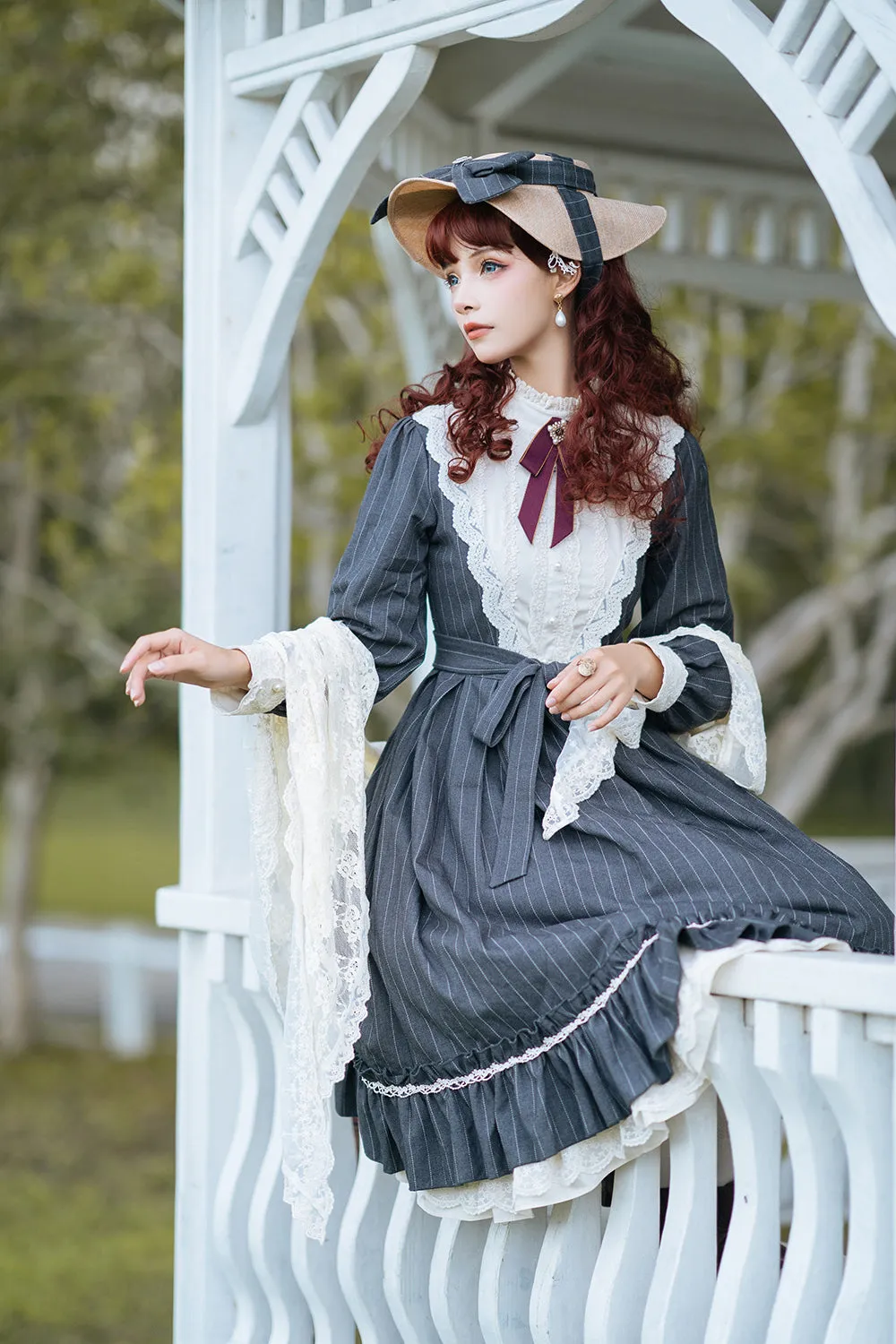 Miss point~Rose Silhouette~Vintage Classic Lolita OP