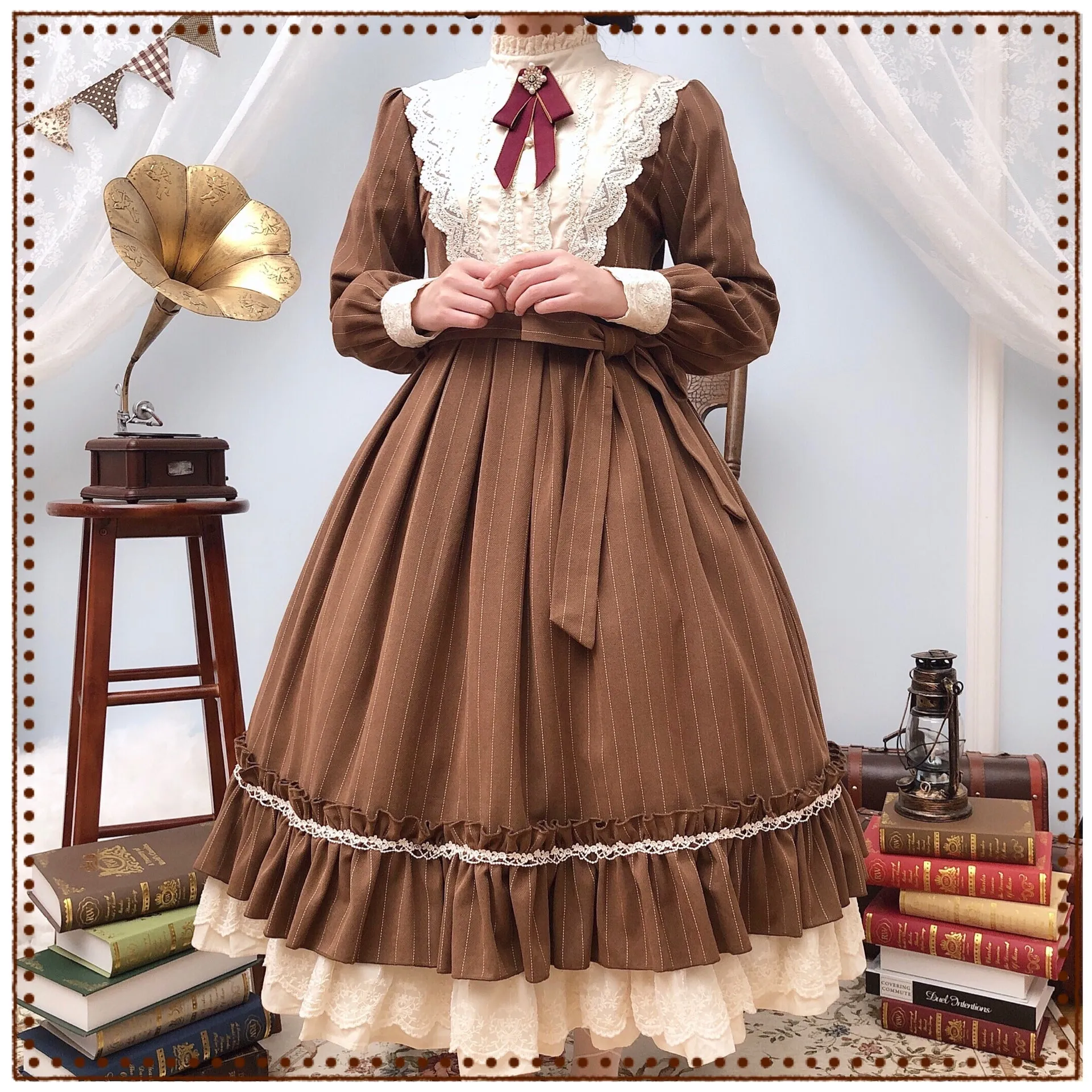 Miss point~Rose Silhouette~Vintage Classic Lolita OP