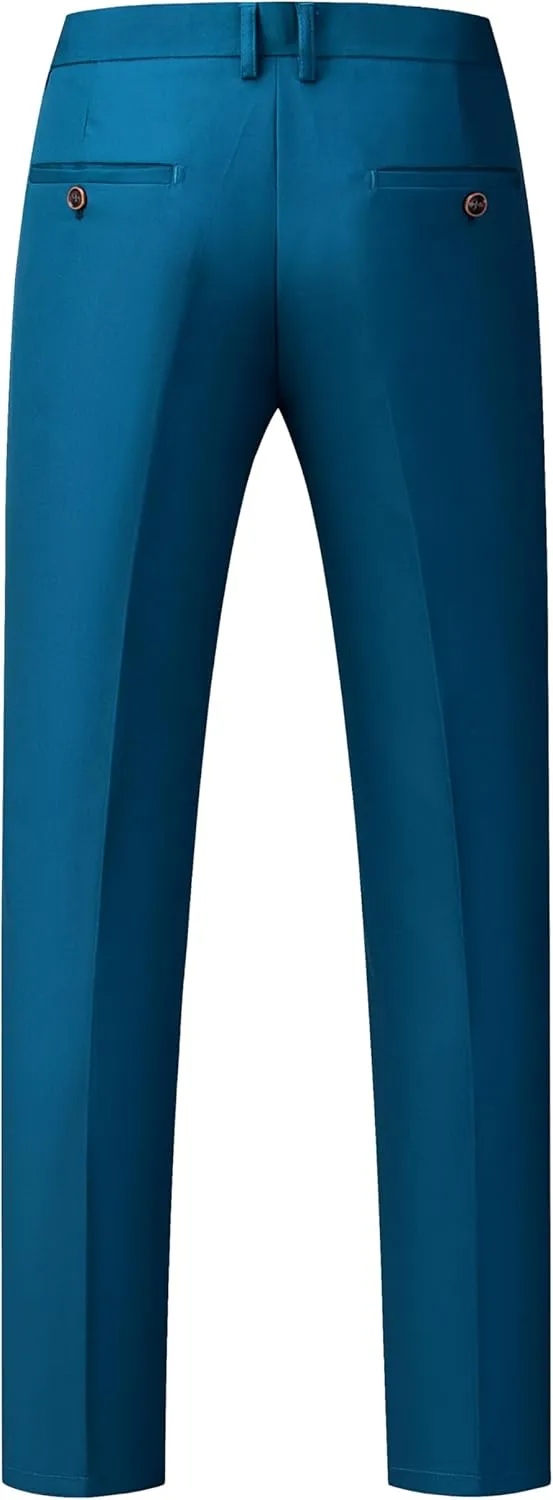 MOGU Mens Slim Fit Suit 2 Piece Tuxedo for Prom Business Wedding Dance (Suit Jacket   Pants)