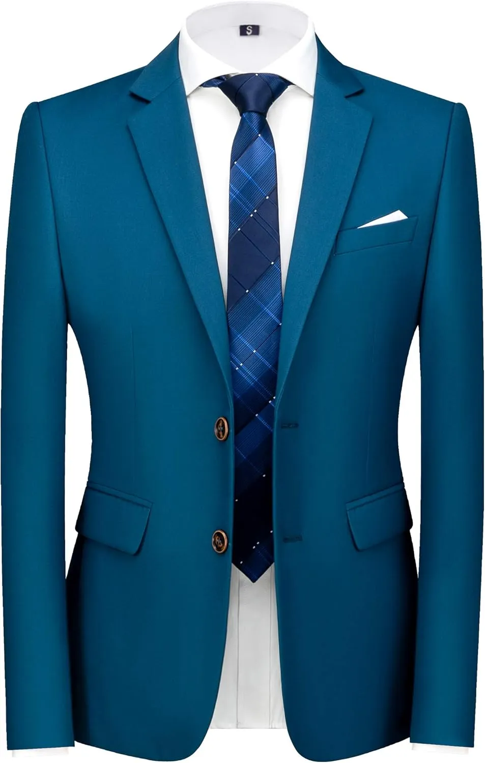 MOGU Mens Slim Fit Suit 2 Piece Tuxedo for Prom Business Wedding Dance (Suit Jacket   Pants)