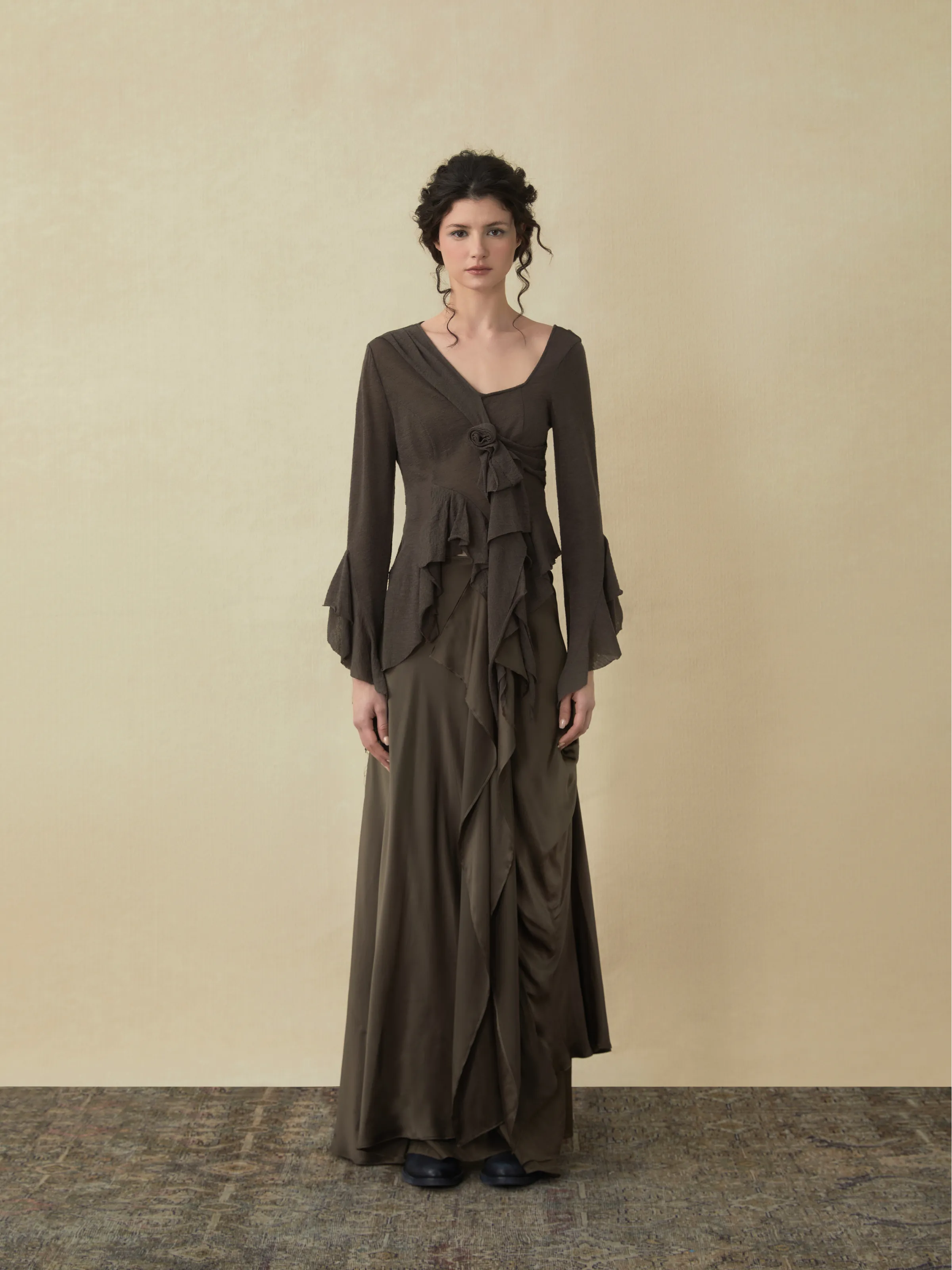Olive Layered Skirt
