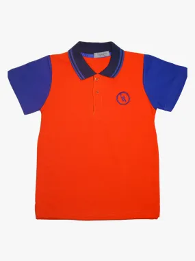 Orange IX Embroidered Polo