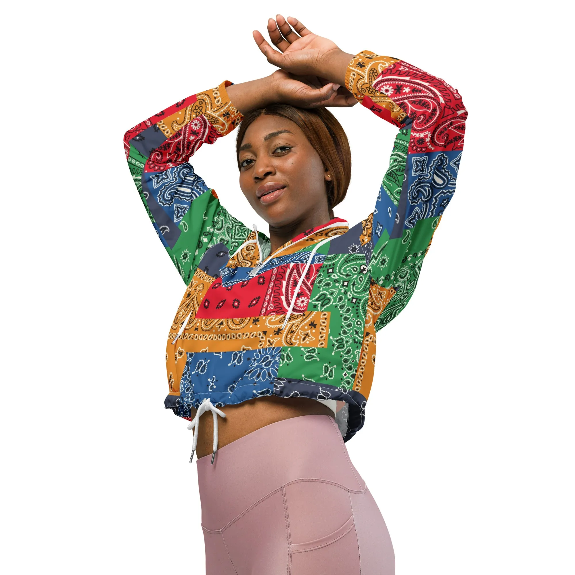 Paisley Bandana Women’s cropped windbreaker